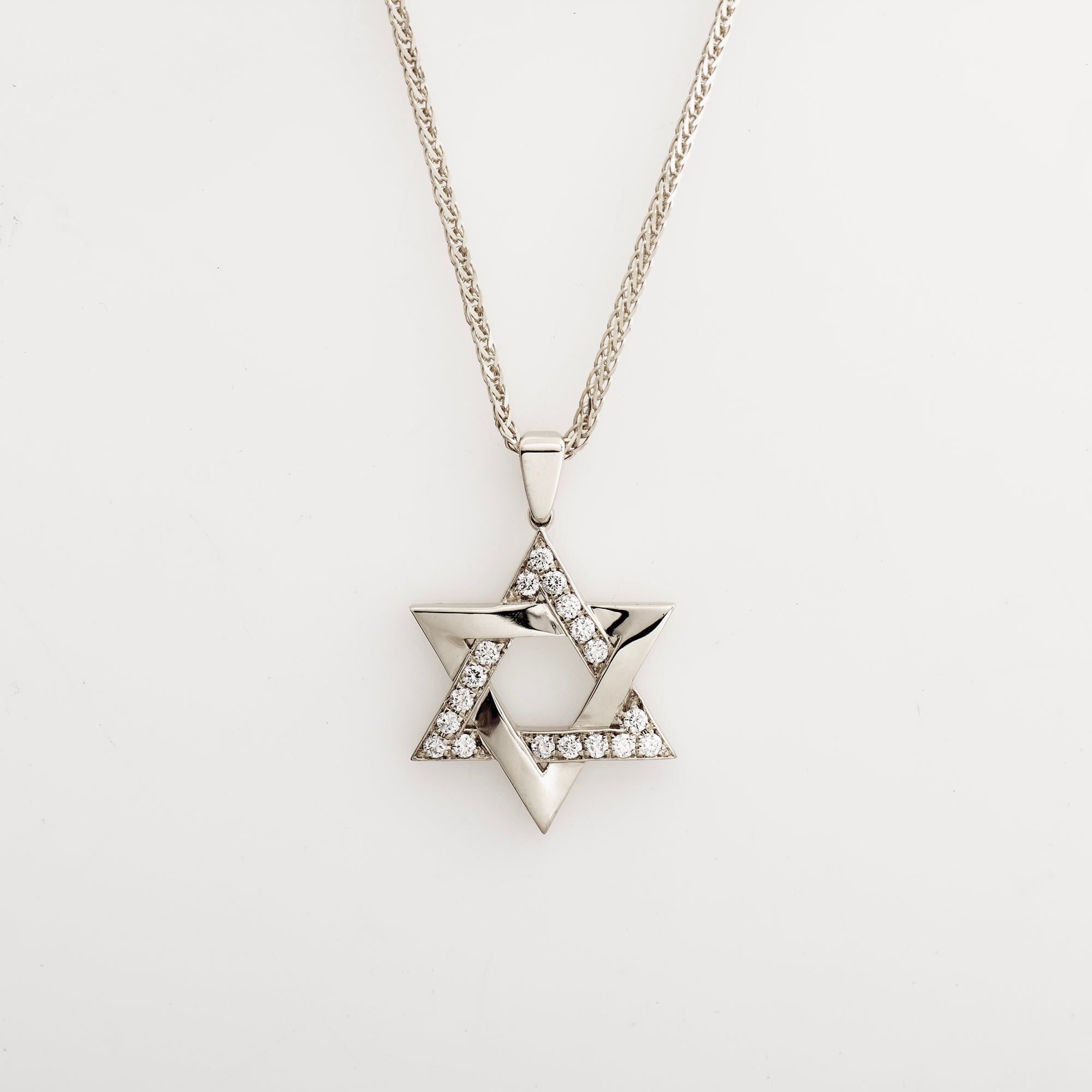 Star of David Interlocked Necklace