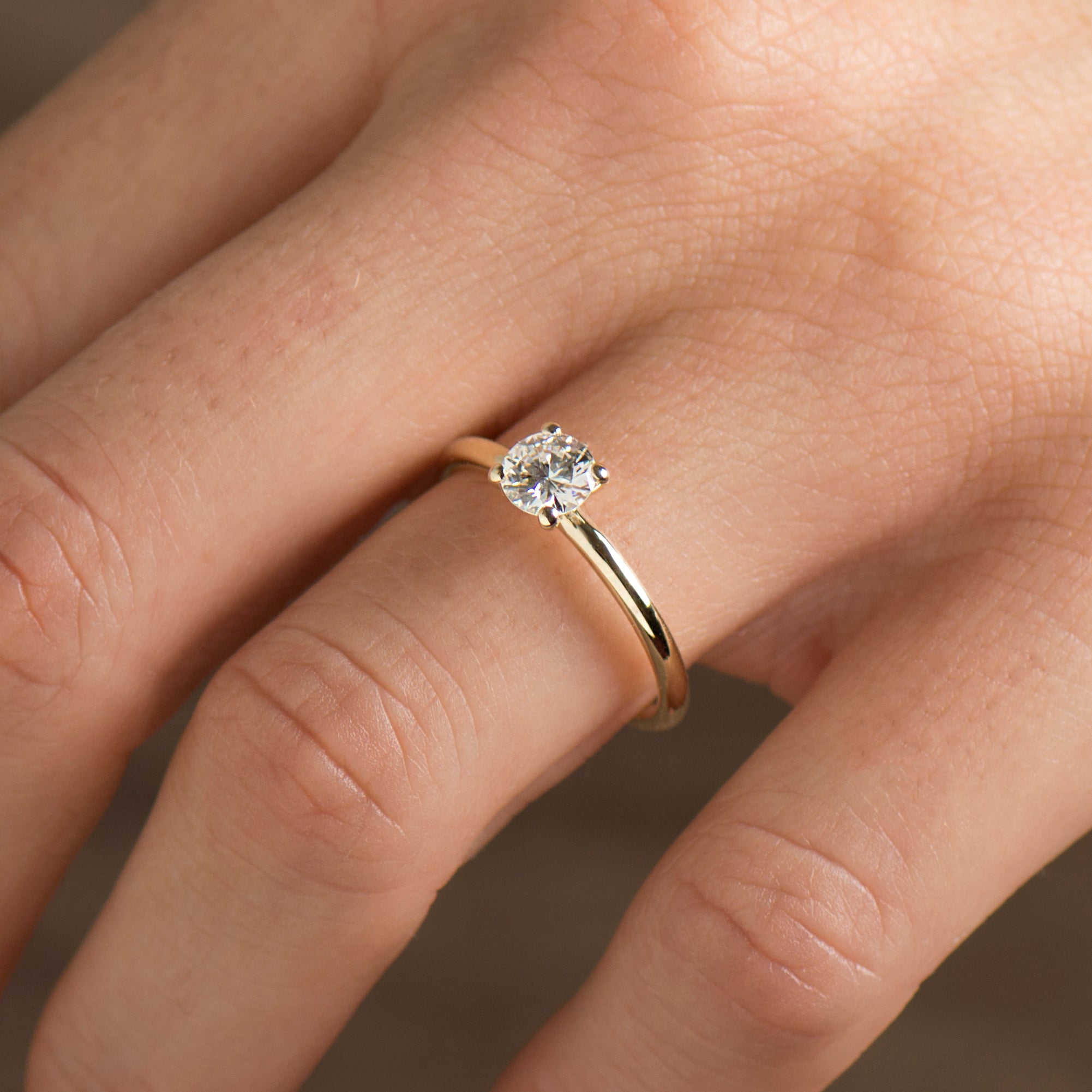 Simple Solitaire Engagement Ring