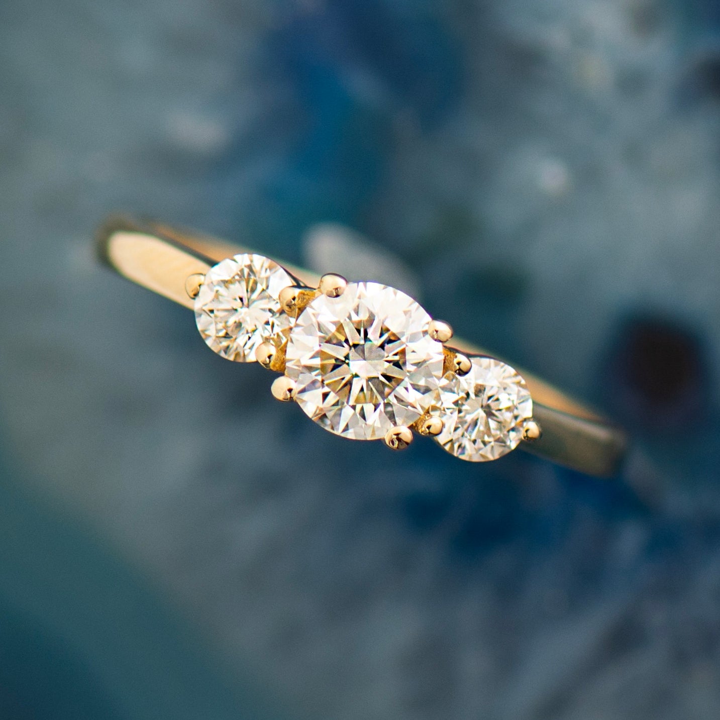 Three Stones Engagement Ring