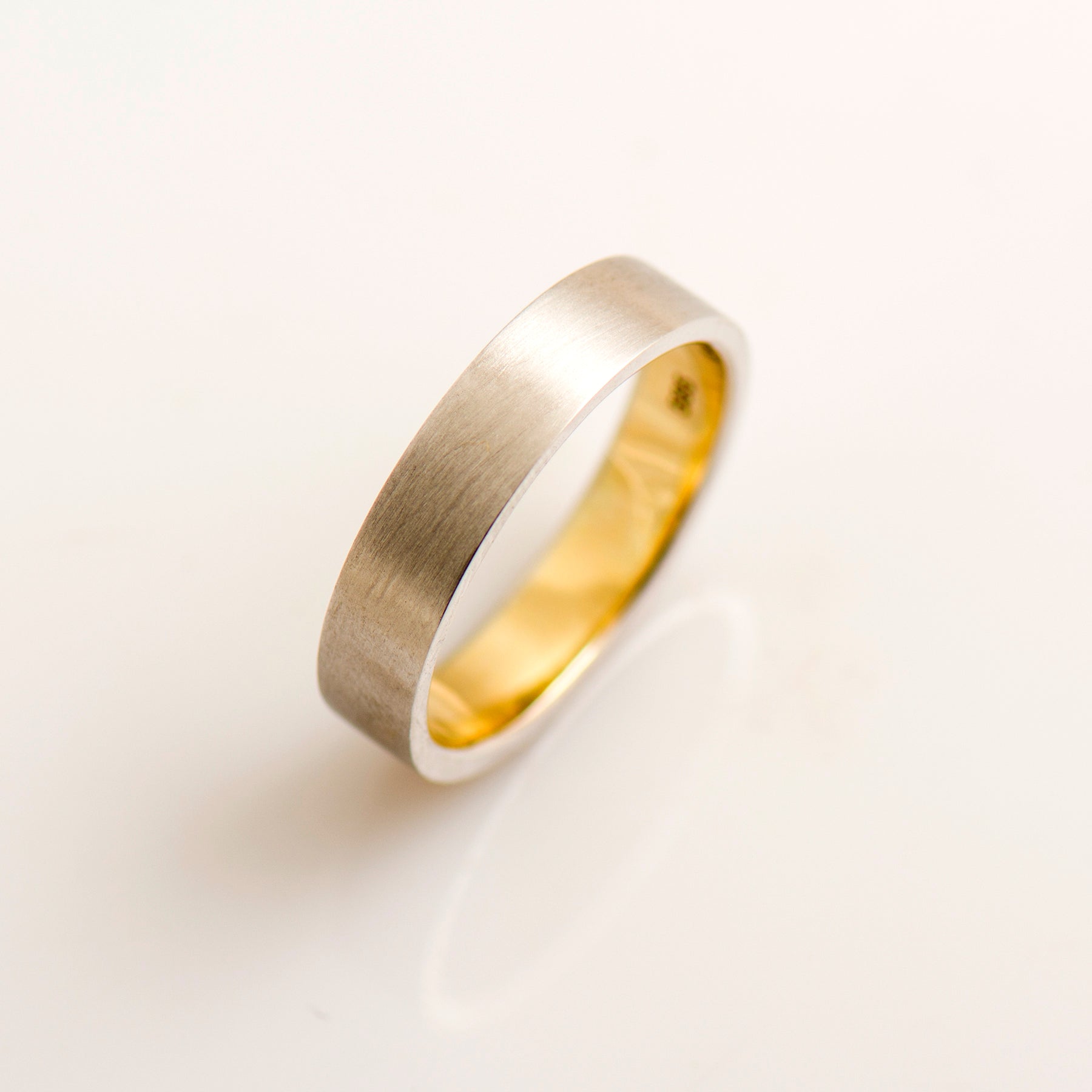 Two Tone Wedding Ring