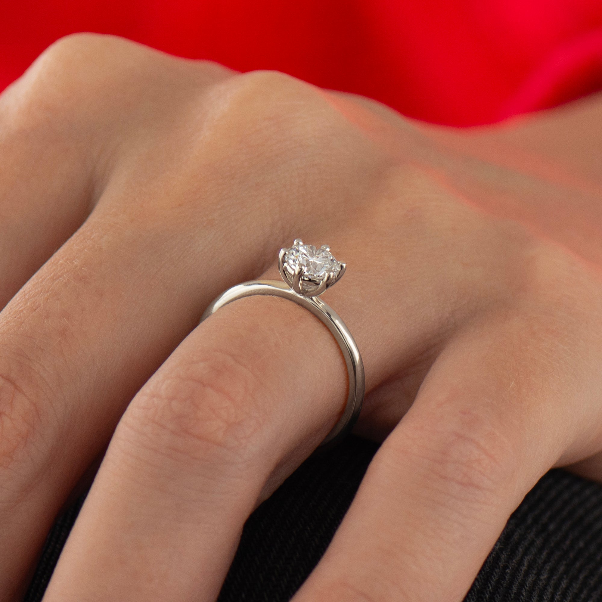 Large Classic Engagement Ring