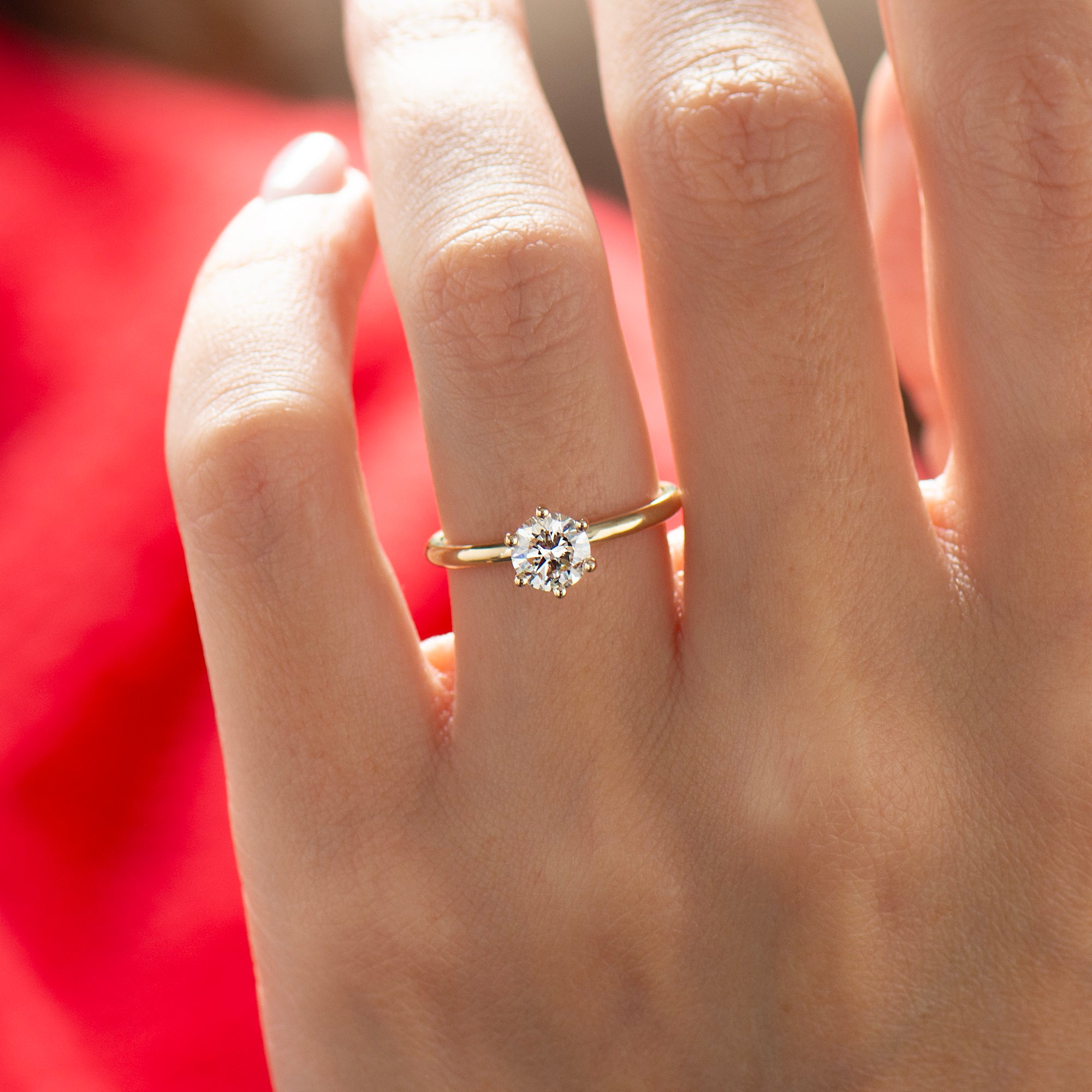 Large Classic Engagement Ring