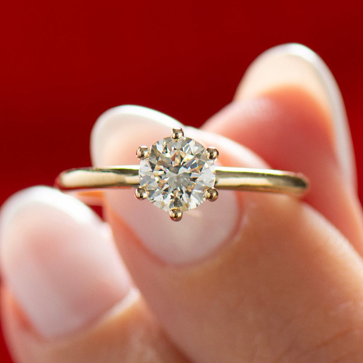 Large Classic Engagement Ring