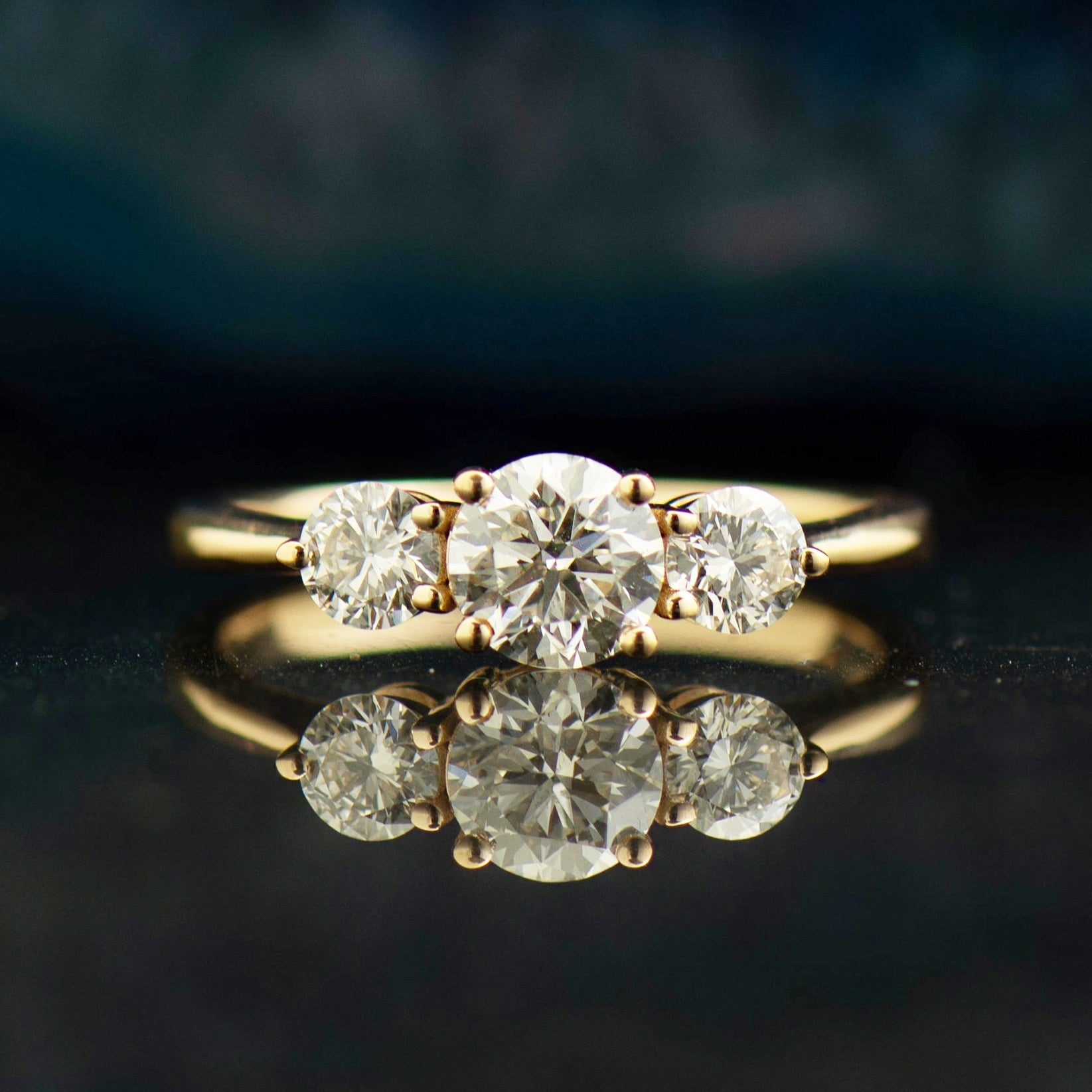 Three Stones Engagement Ring