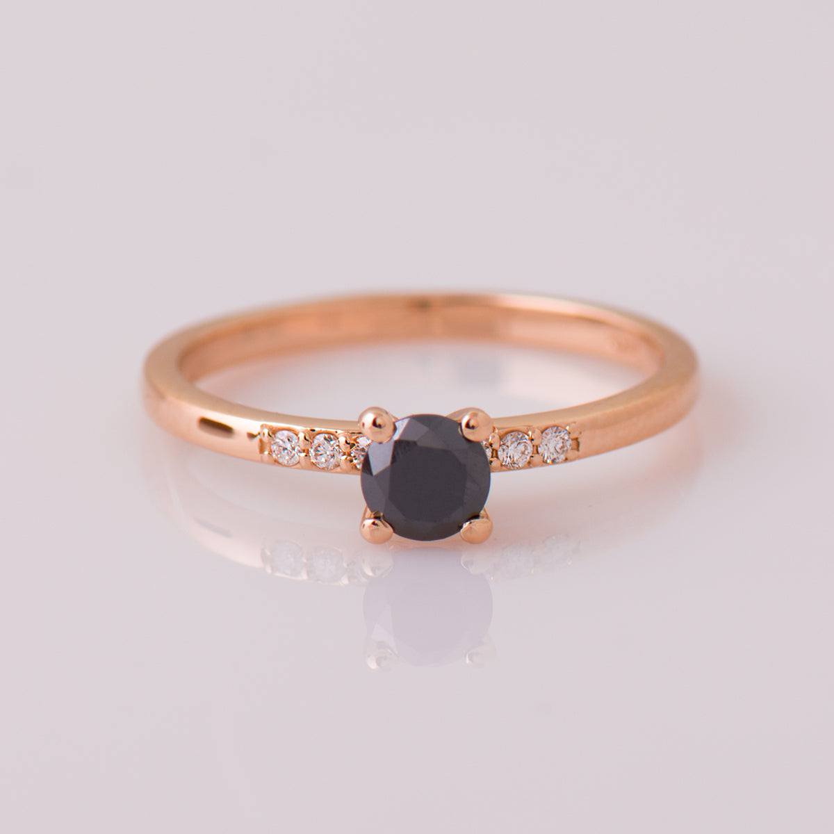 0.5ct Black Diamond Ring