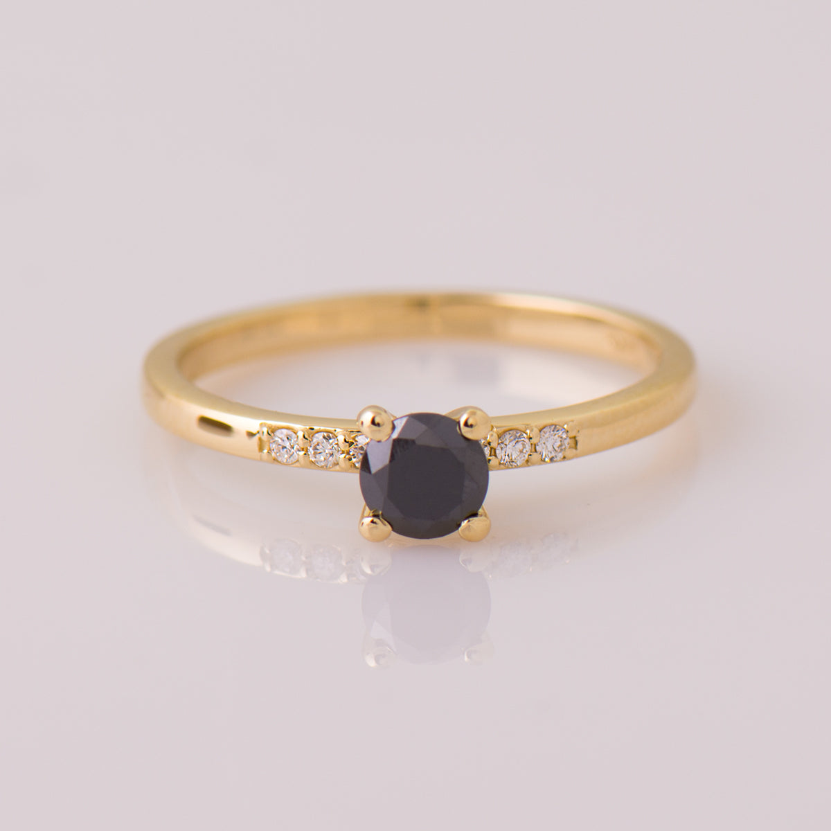 0.5ct Black Diamond Ring