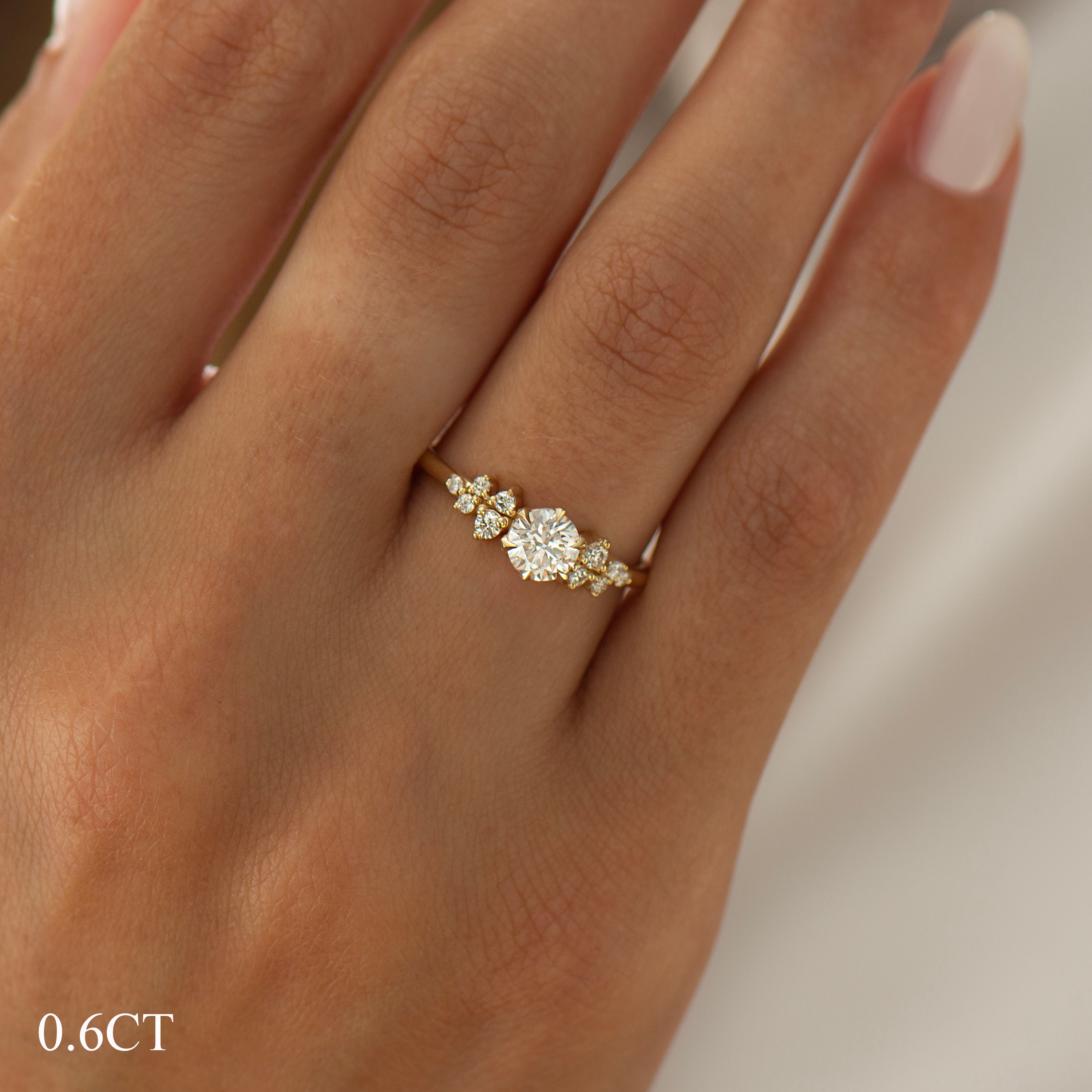 Bloom Cluster Engagement Ring