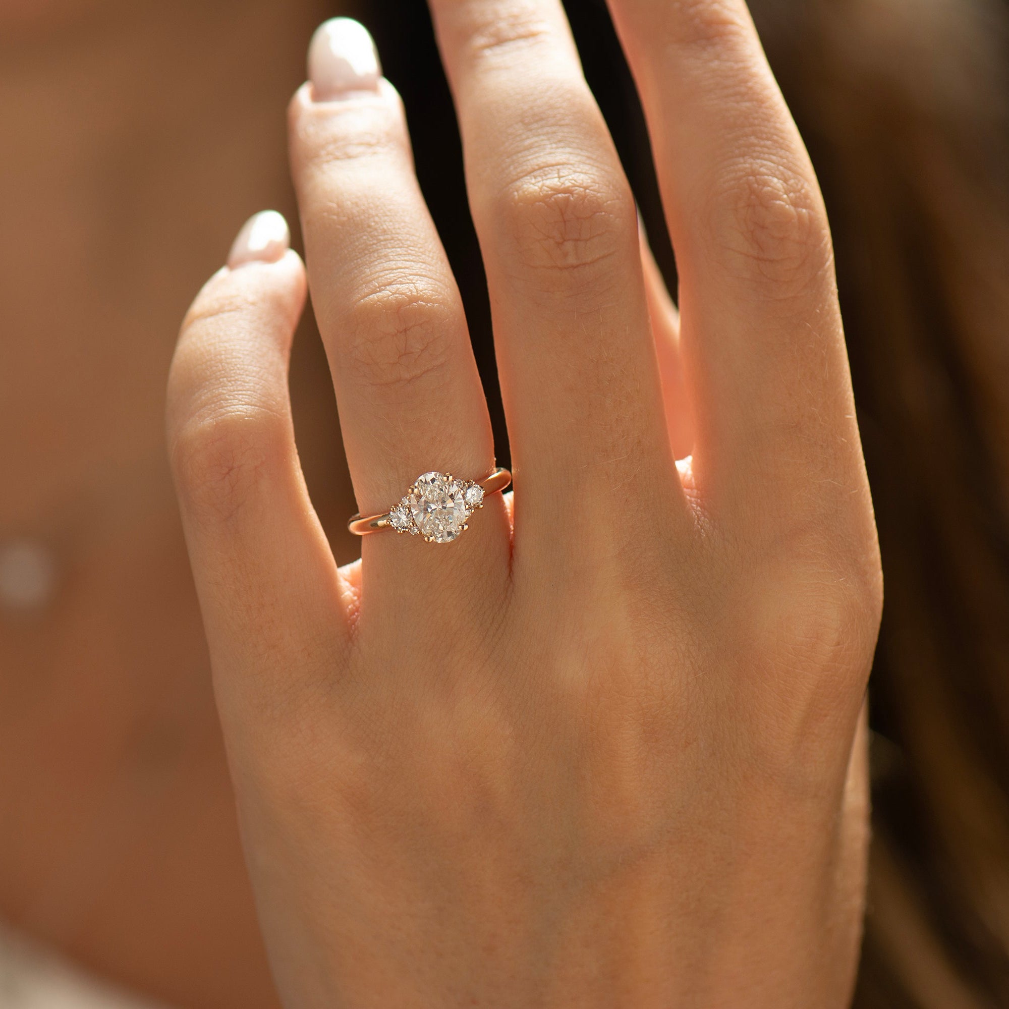 Oval Diamond Engagement Ring