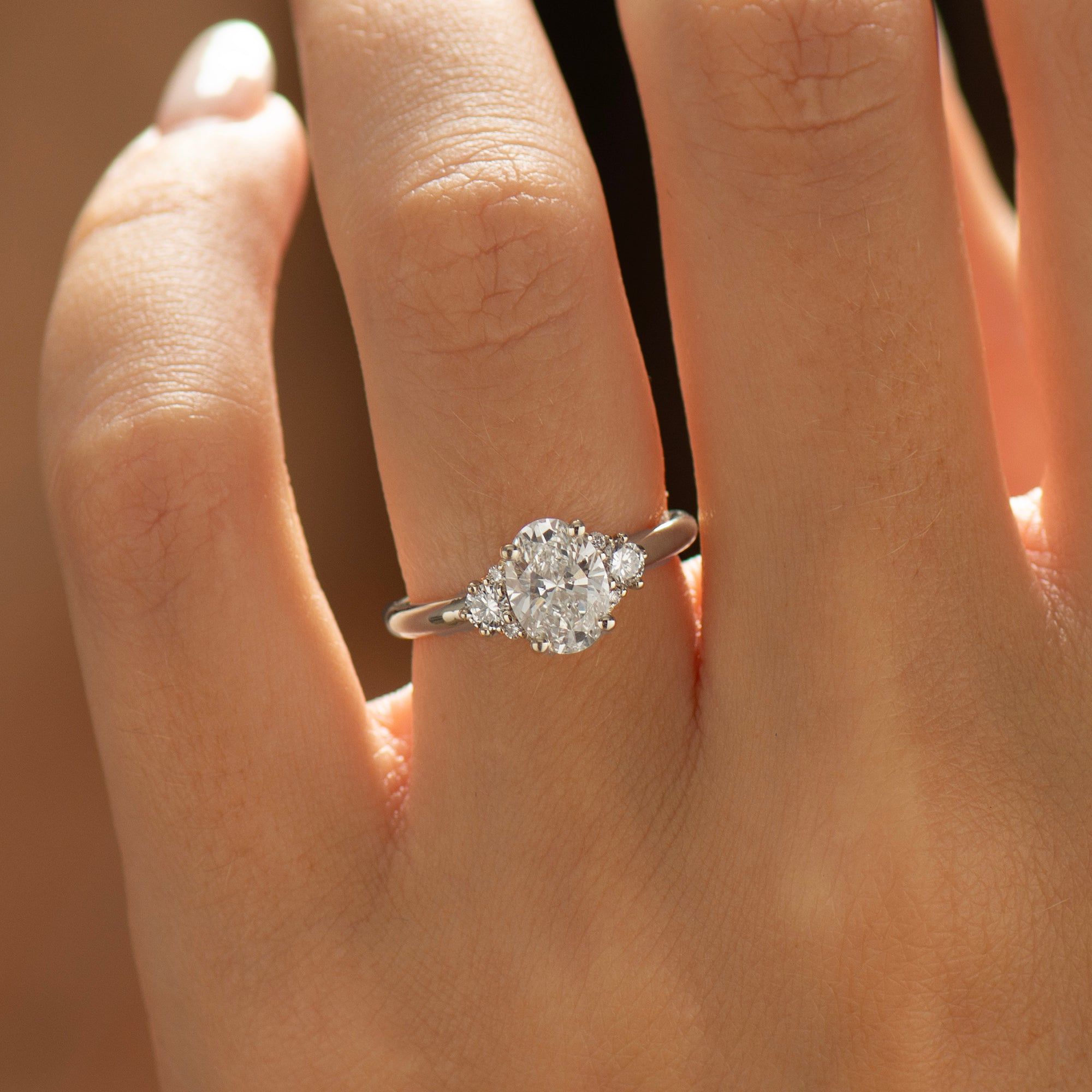 Oval Diamond Engagement Ring