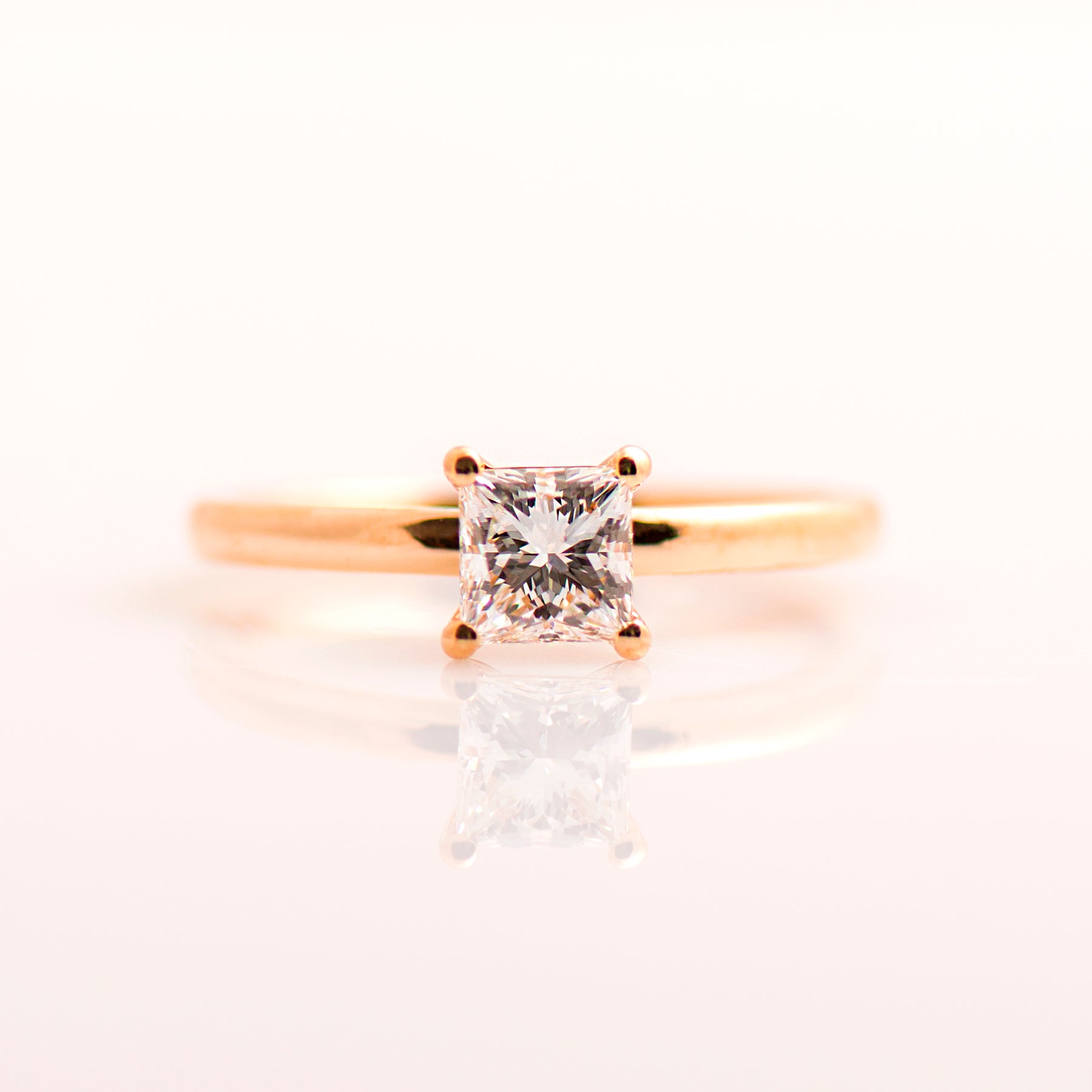 Classy Princess Engagement Ring