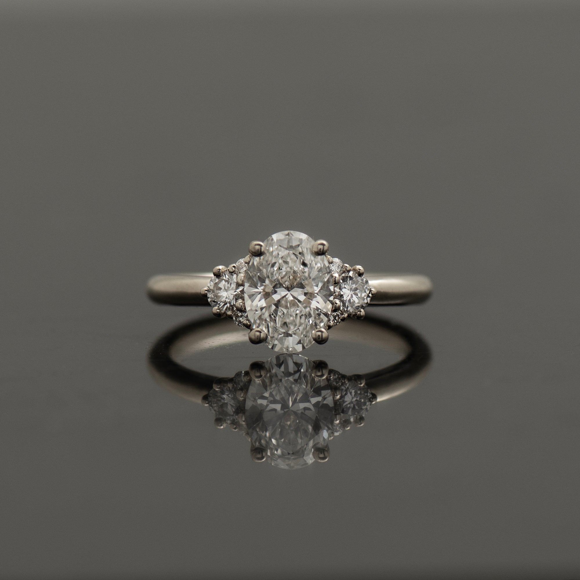 Oval Diamond Engagement Ring
