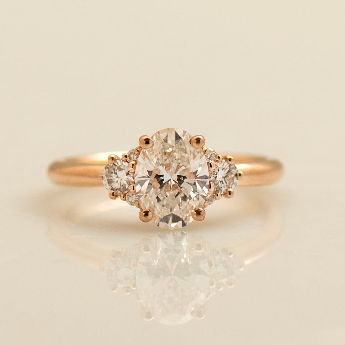 Oval Diamond Engagement Ring