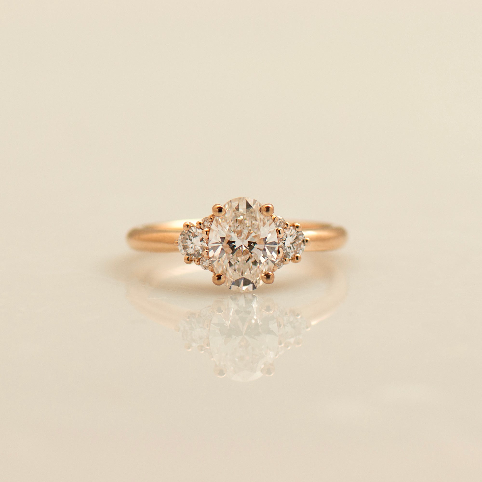Oval Diamond Engagement Ring
