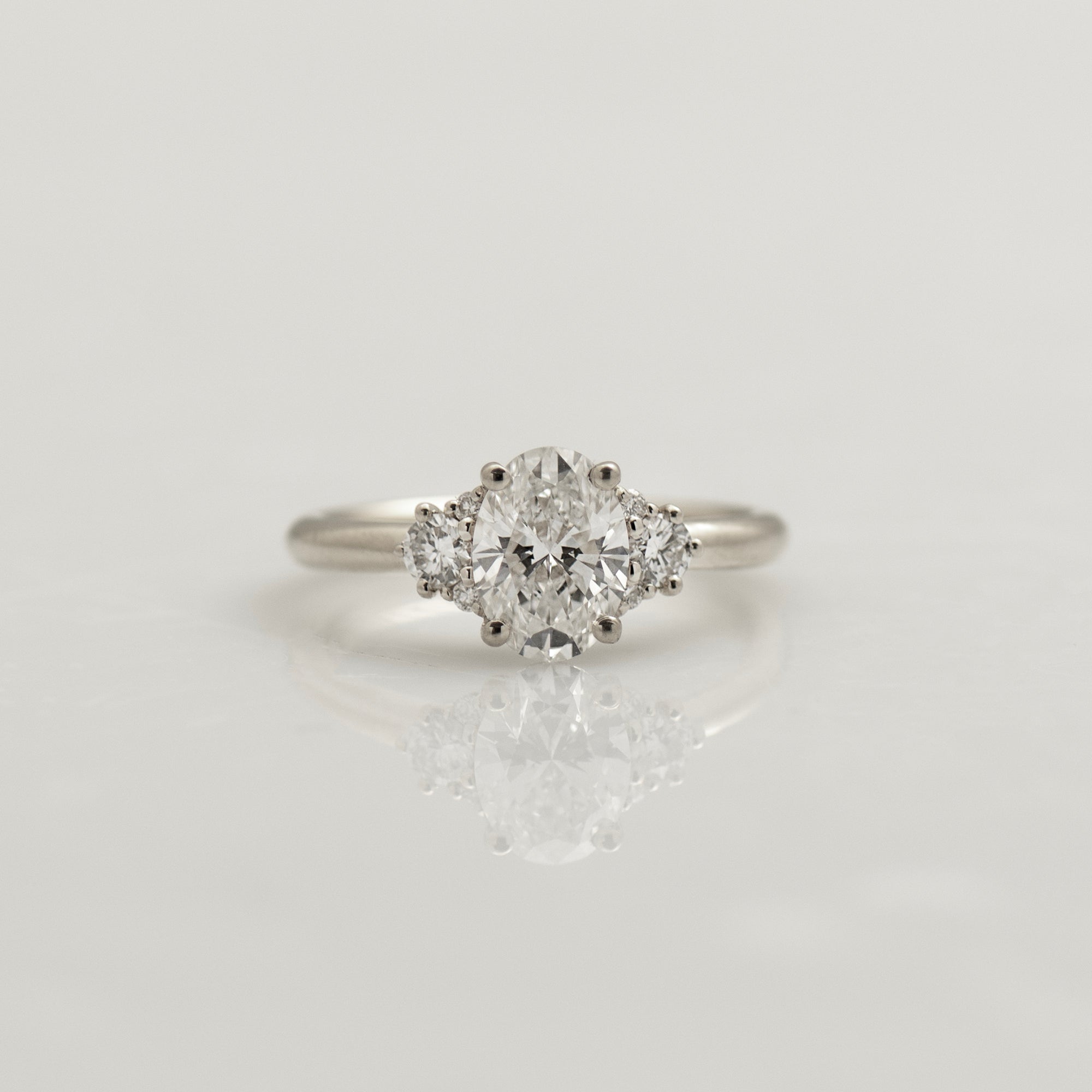 Oval Diamond Engagement Ring