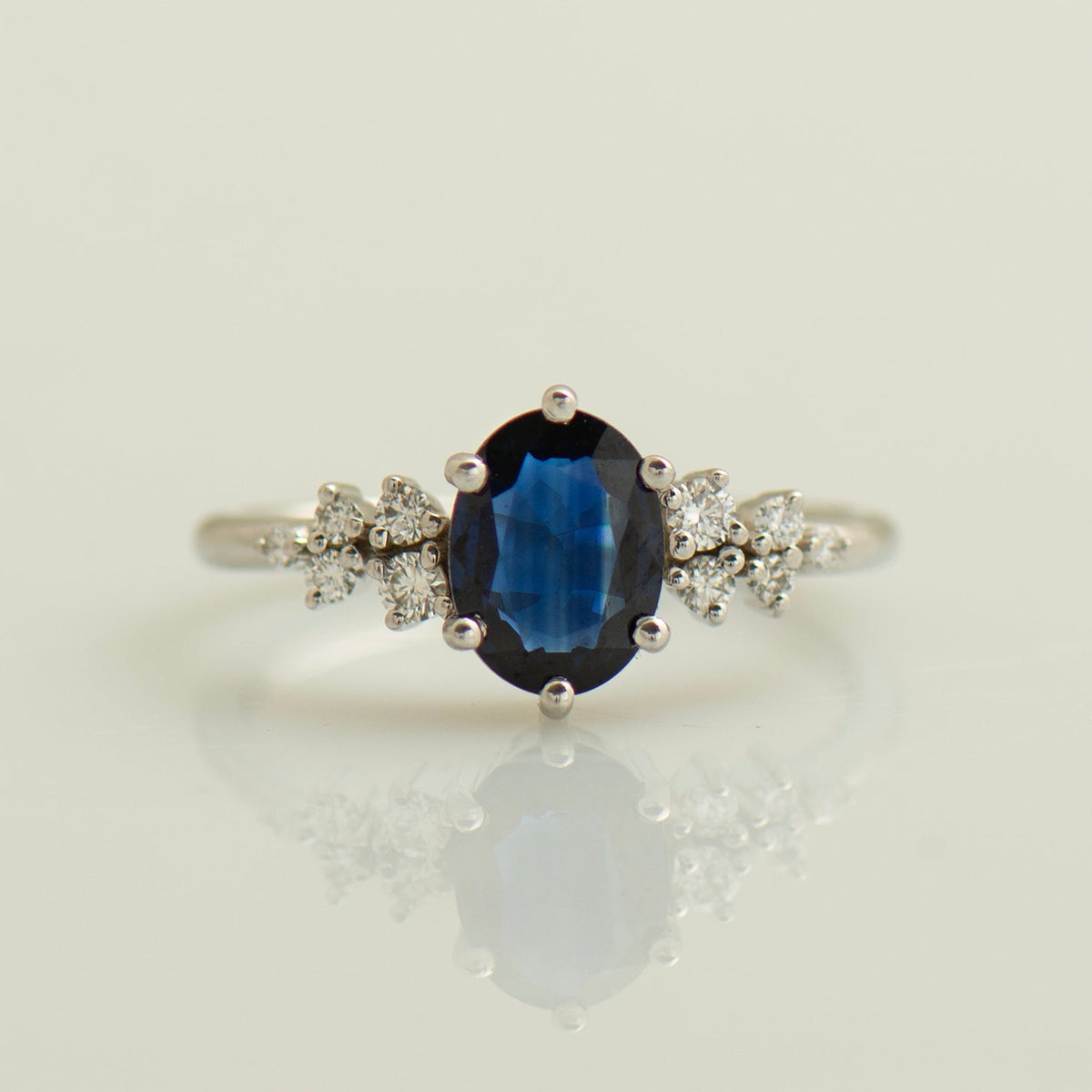 Blue Sapphire Engagement Ring