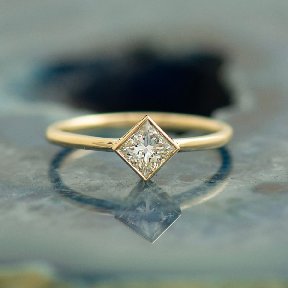 Elegant Princess Cut Diamond Ring - 0.40CT Diamond