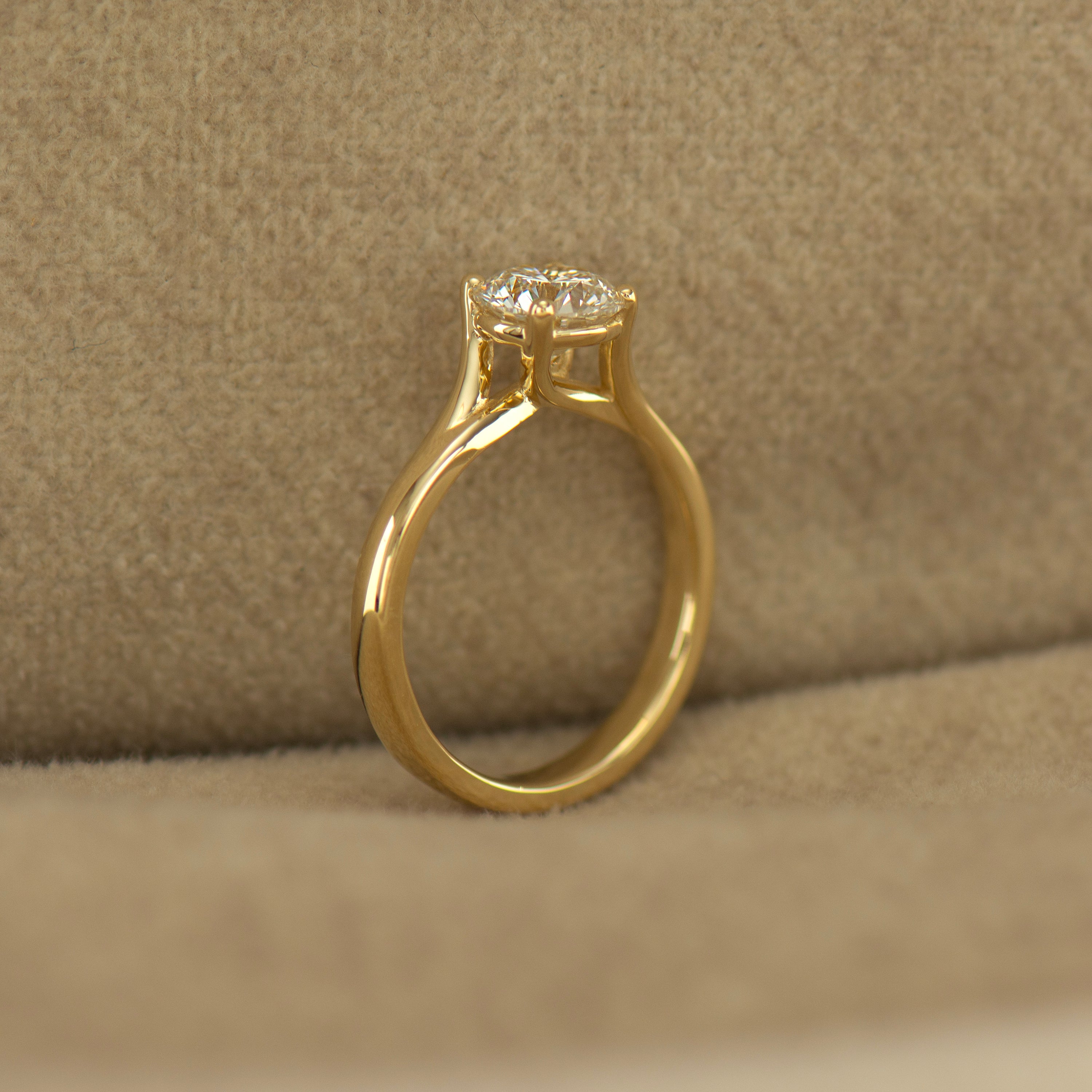 Large Bypass Engagement Ring
