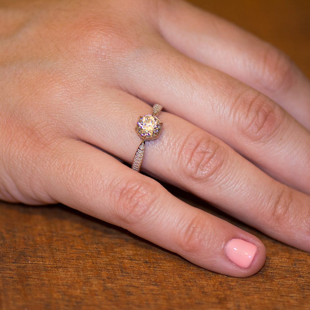 Vintage Style Engagement Ring