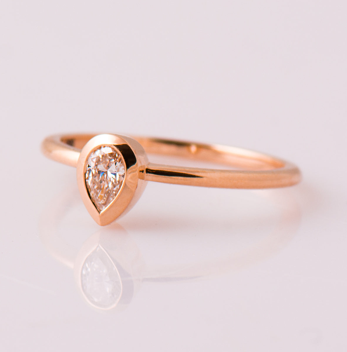 Pear Cut Diamond Ring