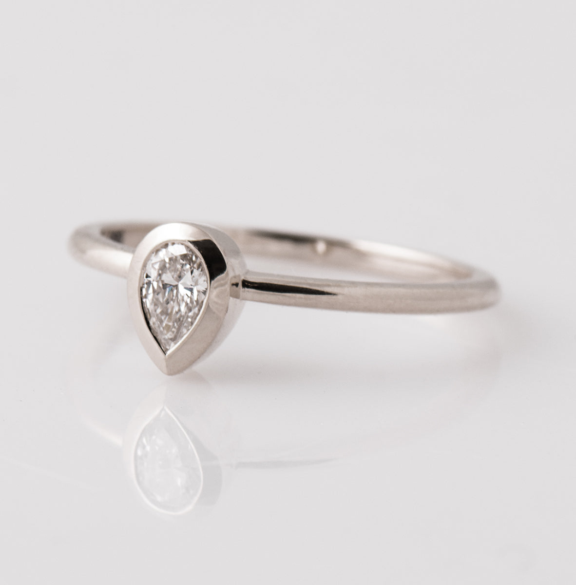 Pear Cut Diamond Ring