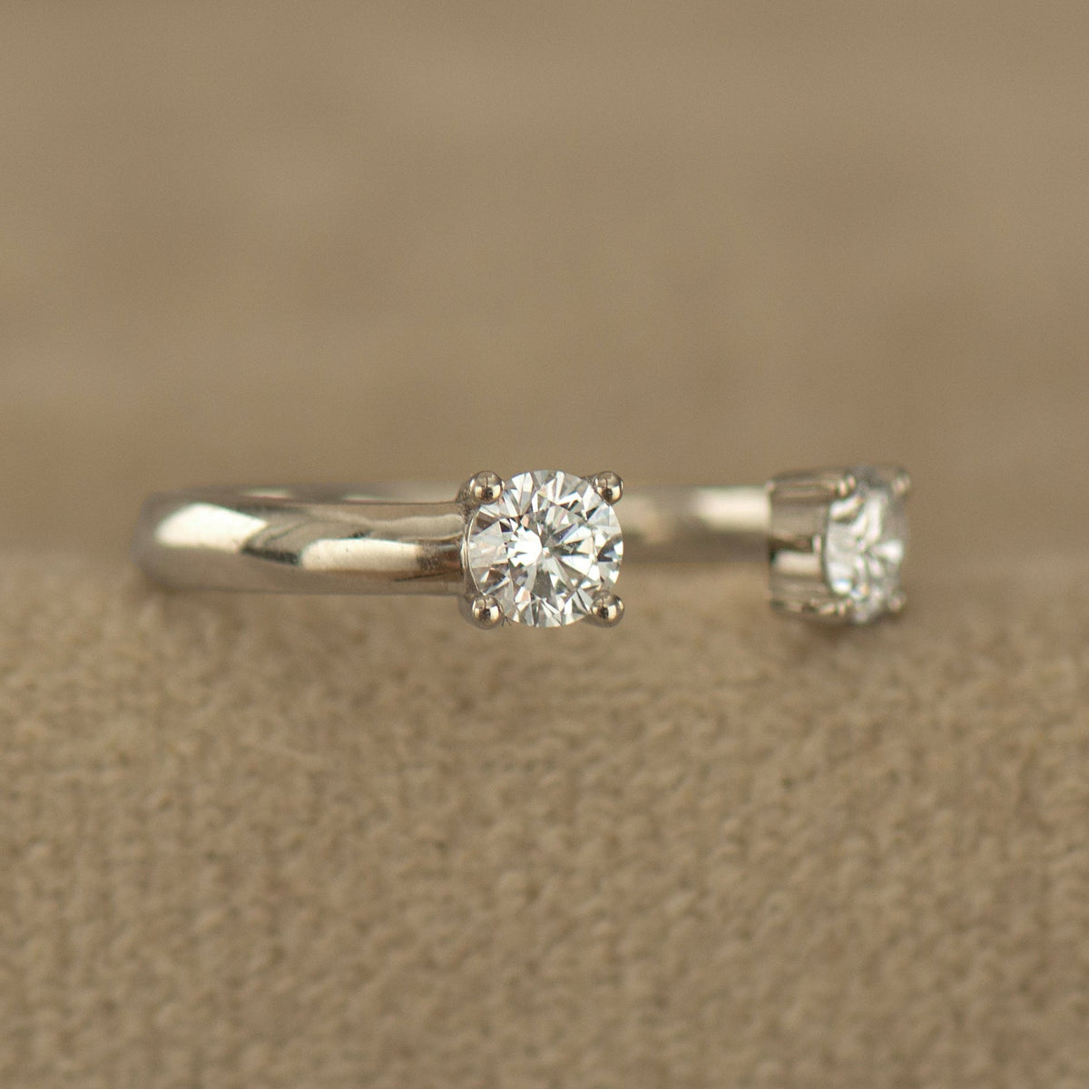 Open Double Diamond Ring