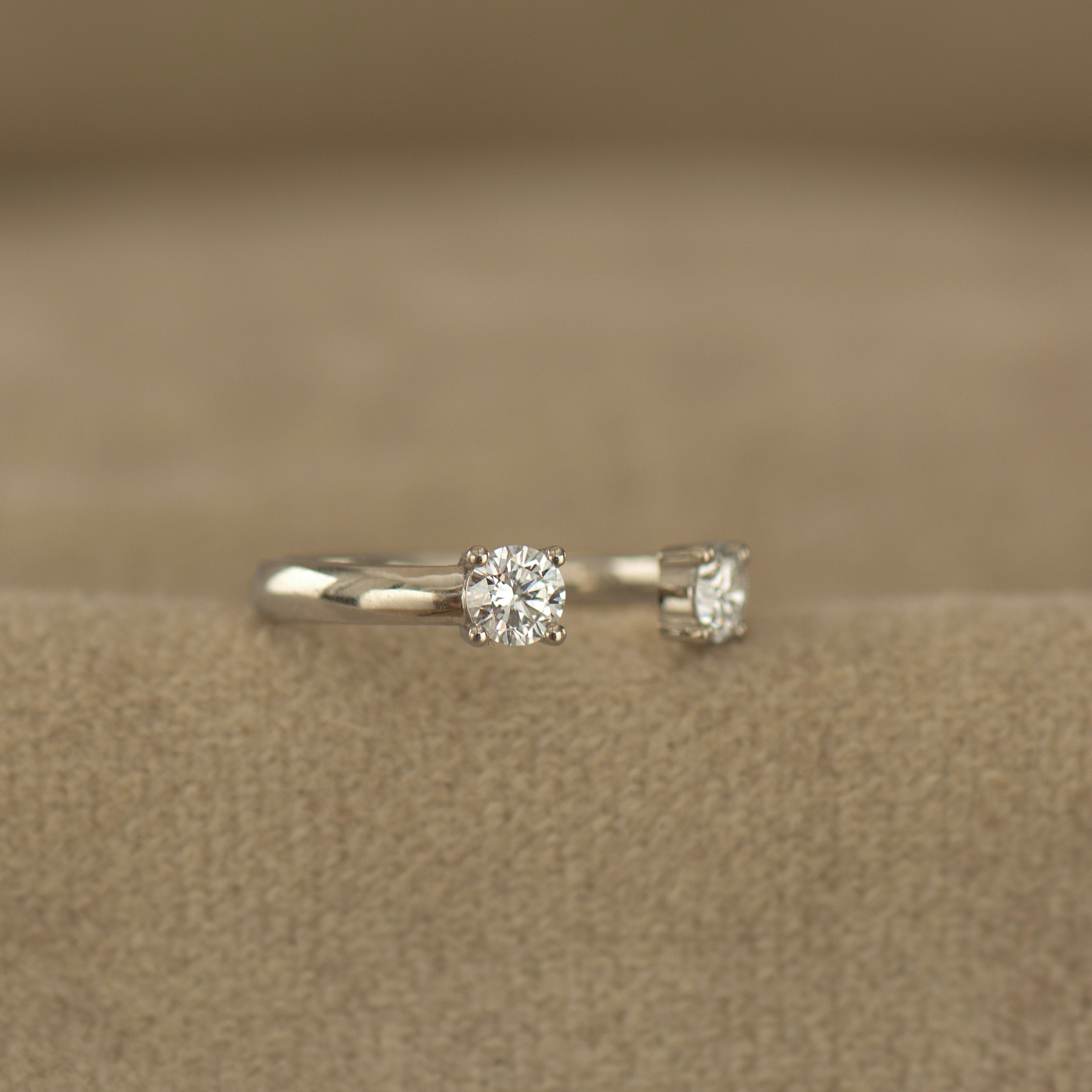 Open Double Diamond Ring