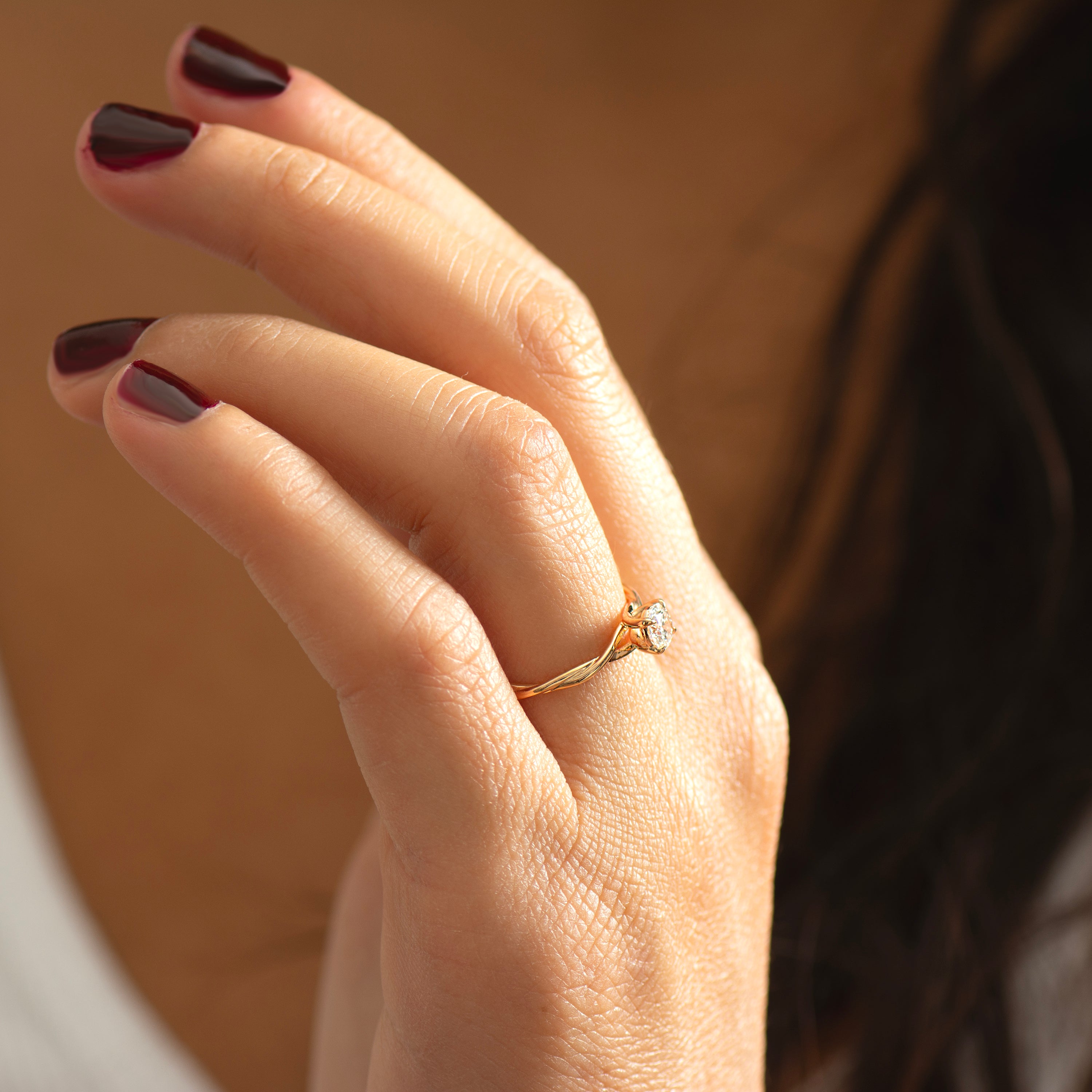 Twisted Rope Engagement Ring