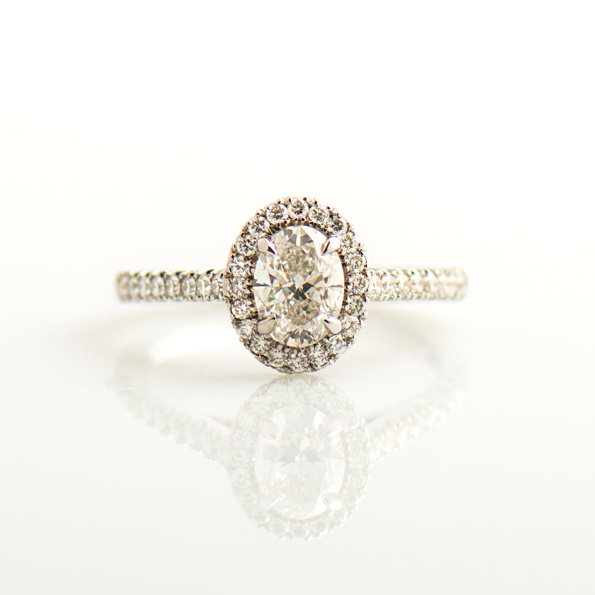 The Oval Halo Ring