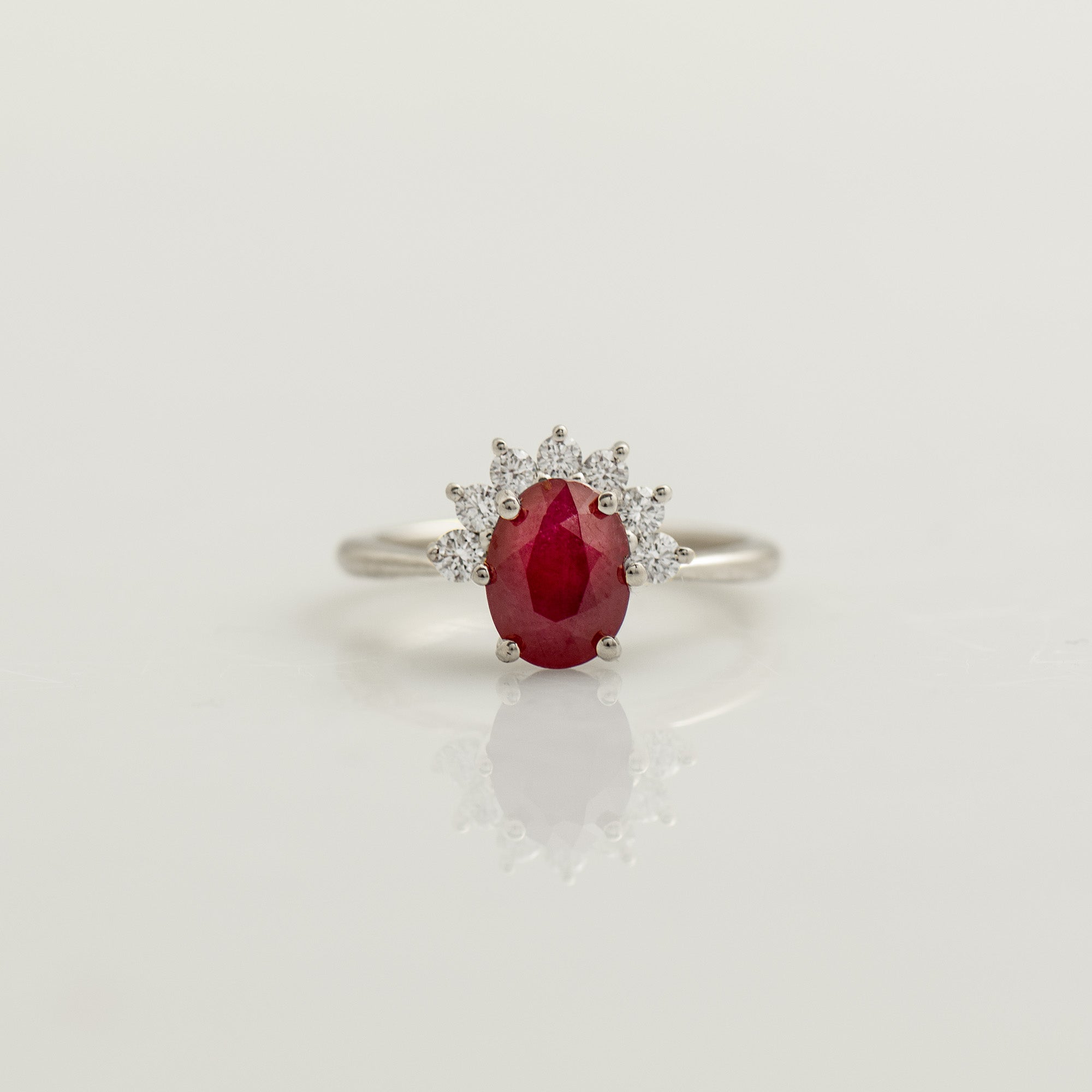 Red Sunset Ruby Ring