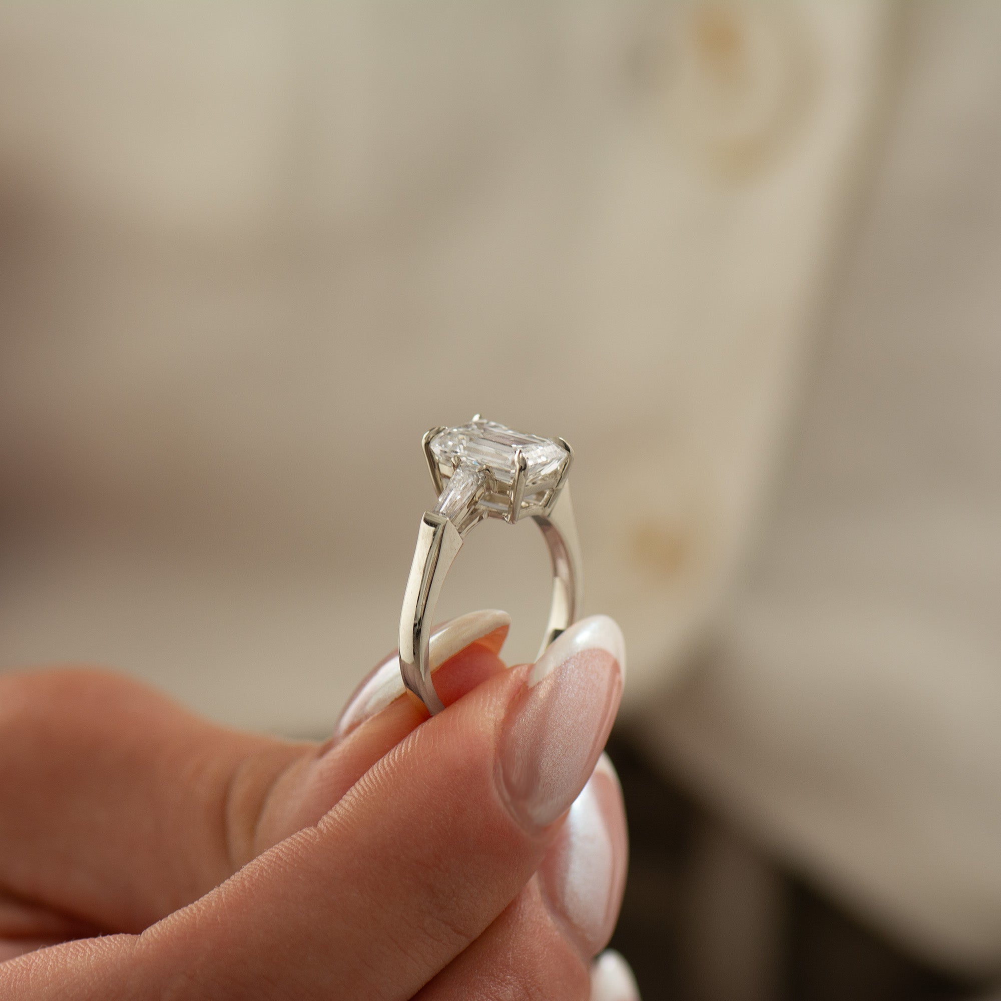 Emerald Cut Engagement Ring