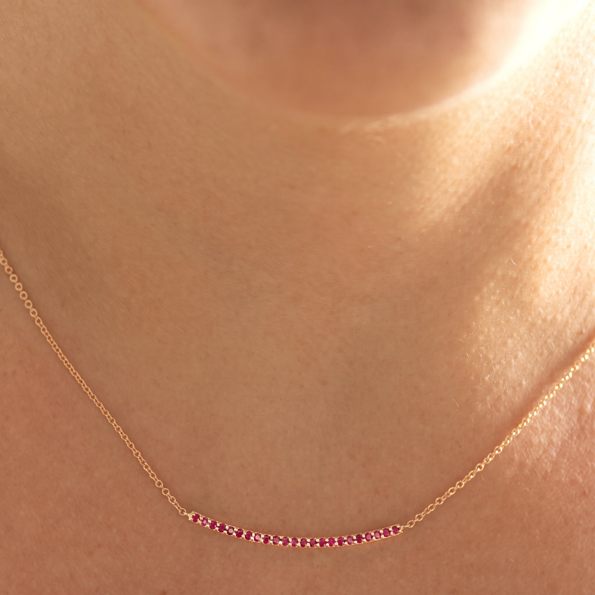 Rubies Bar Necklace