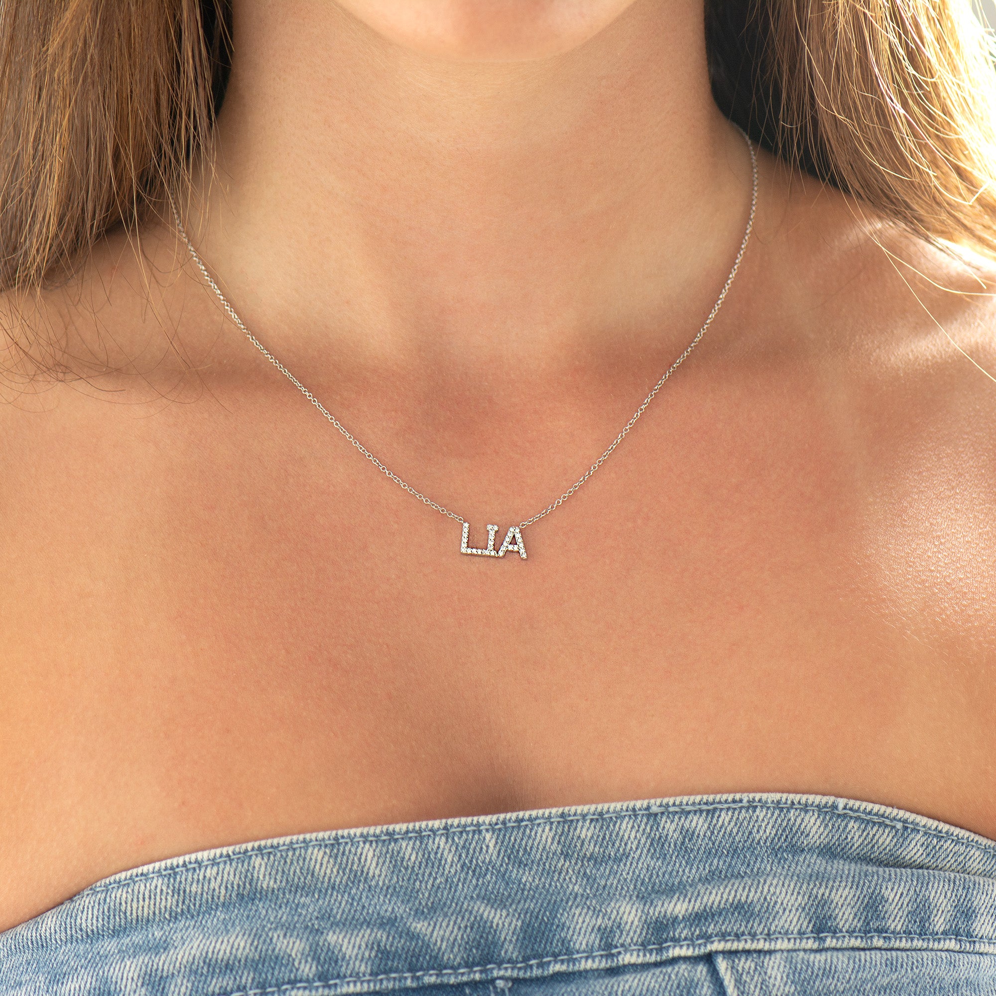 Diamond Name Necklace