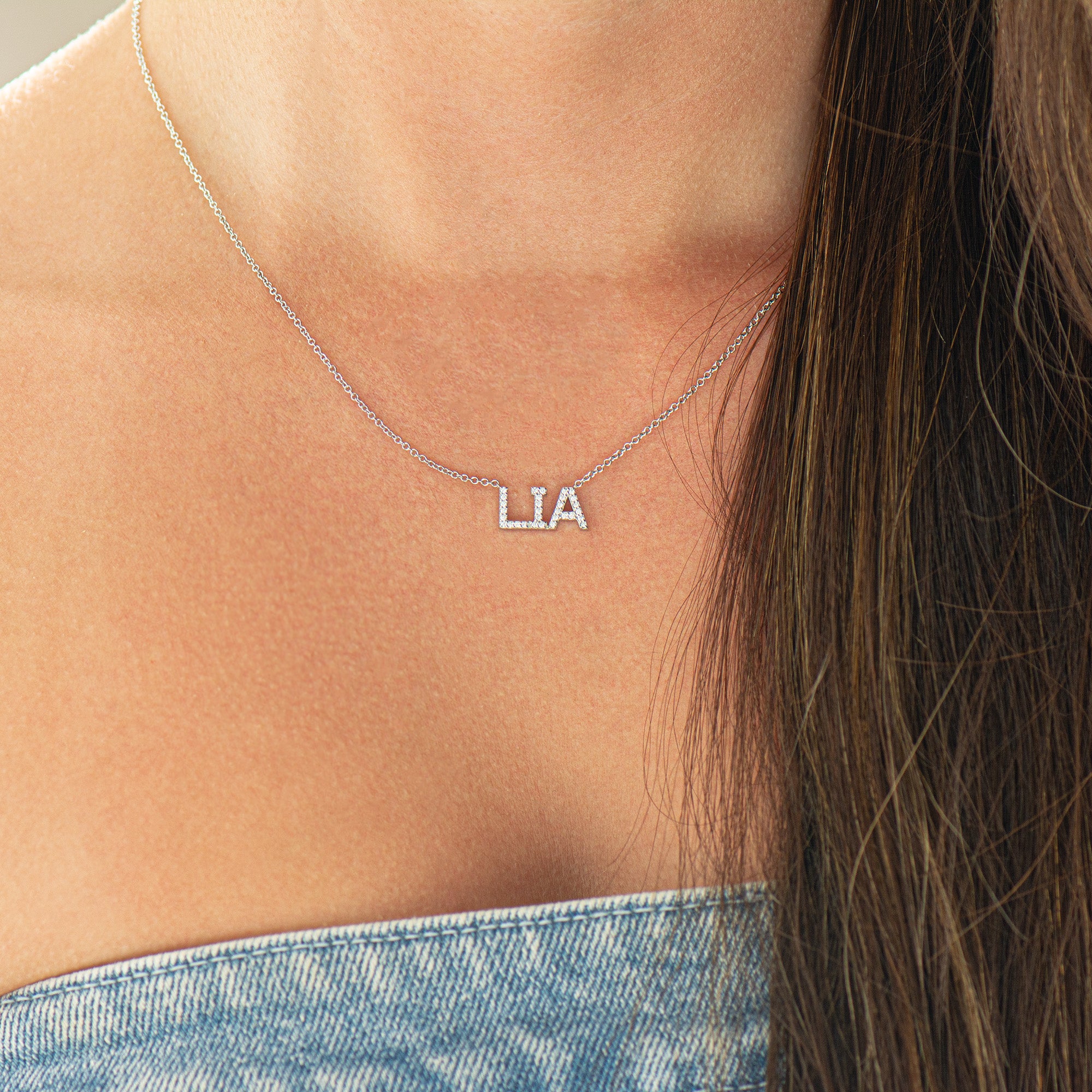 Diamond Name Necklace