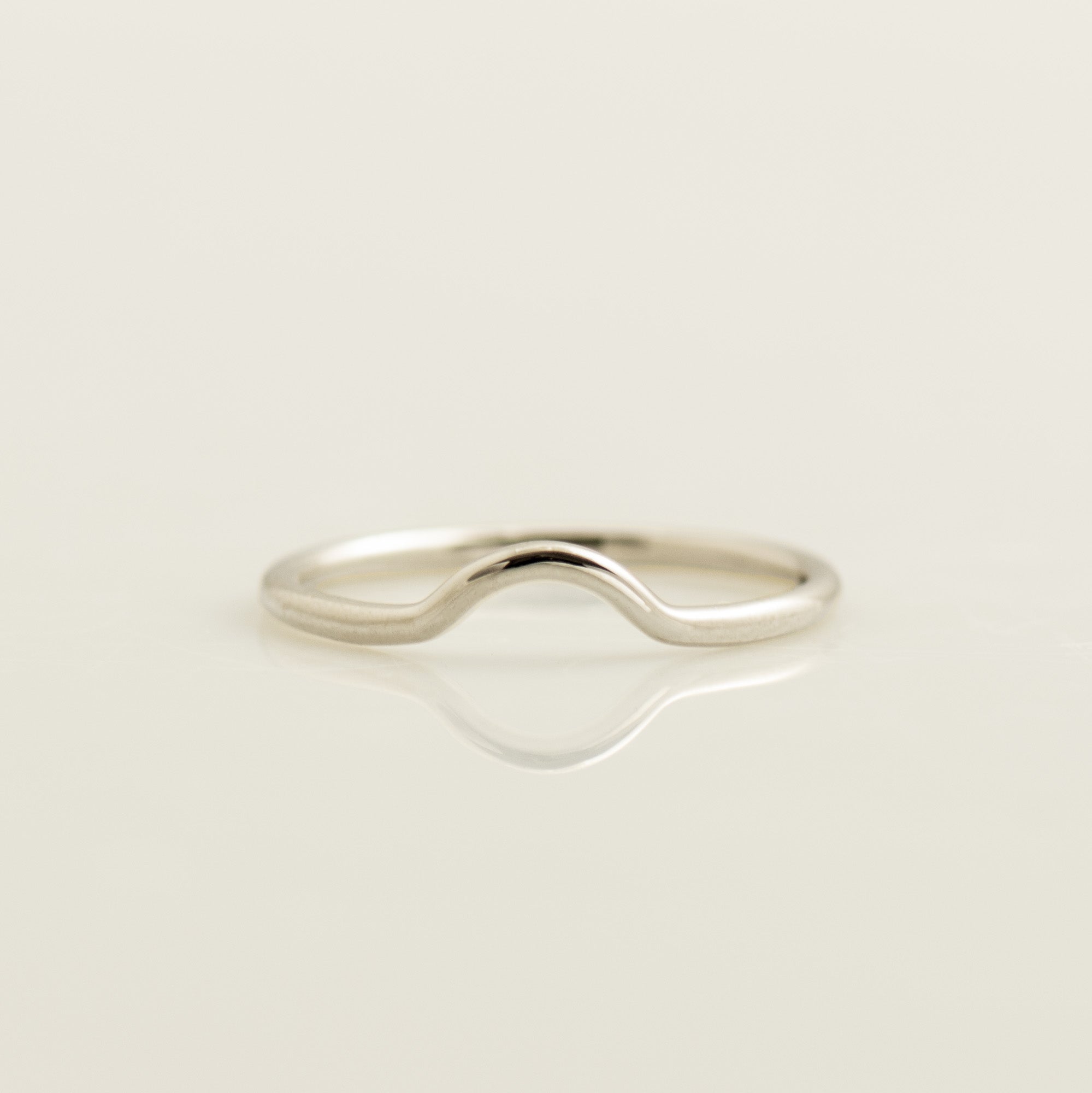 Curved Matching Plain Wedding Ring