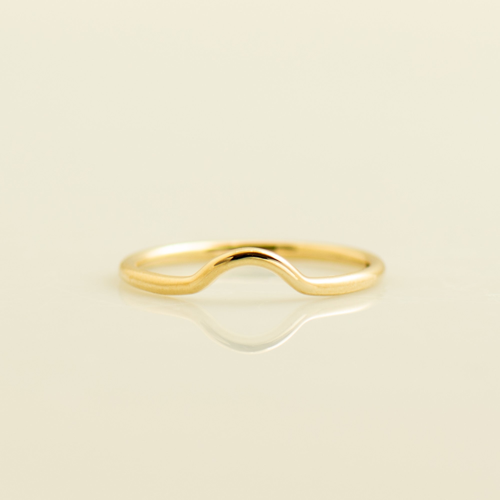 Curved Matching Plain Wedding Ring