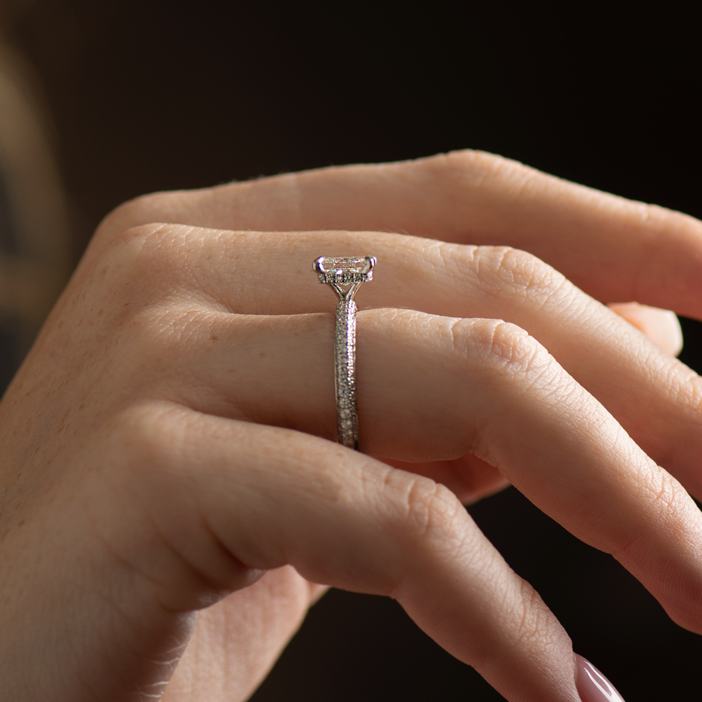 Radiant Engagement Ring
