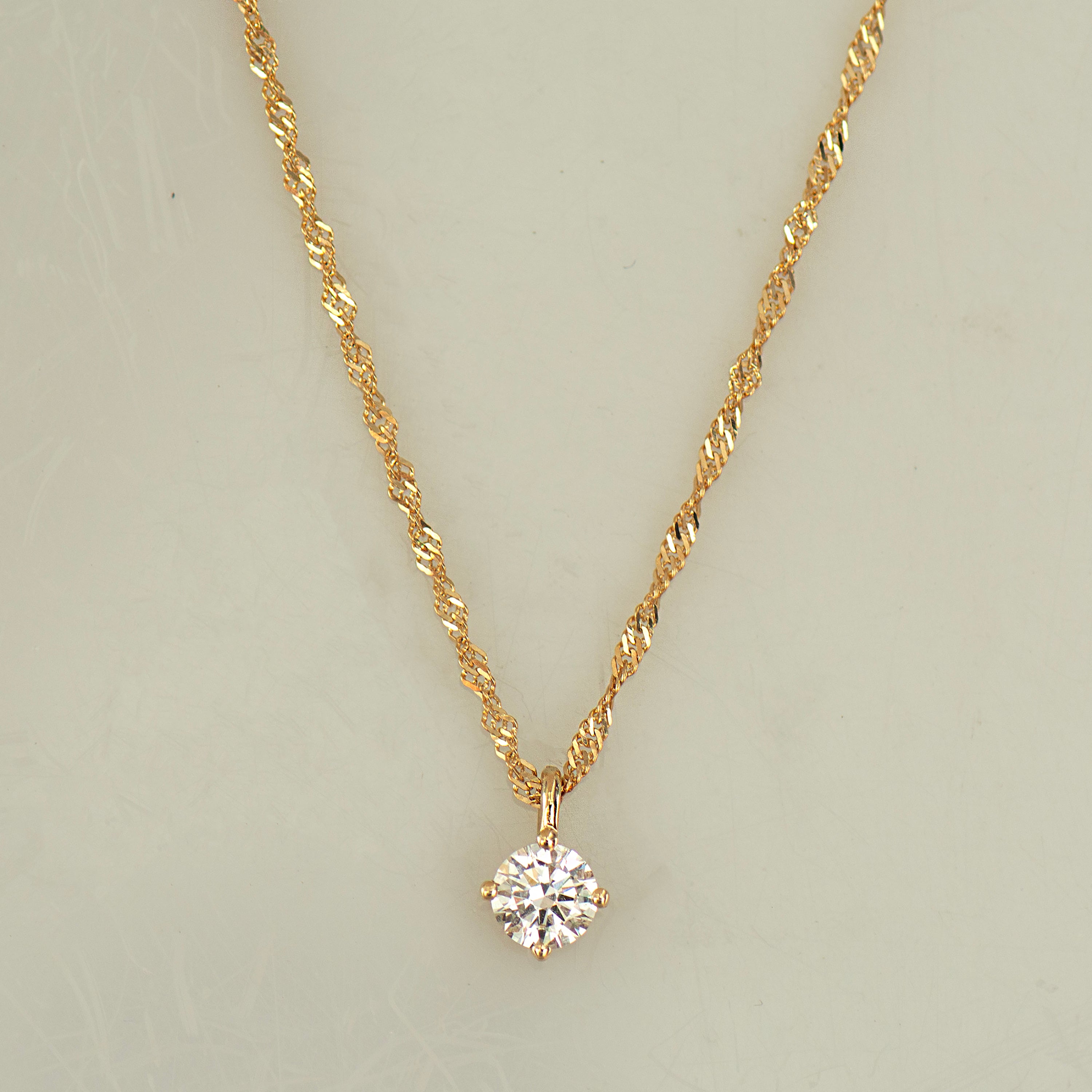 Solitaire Diamond Necklace