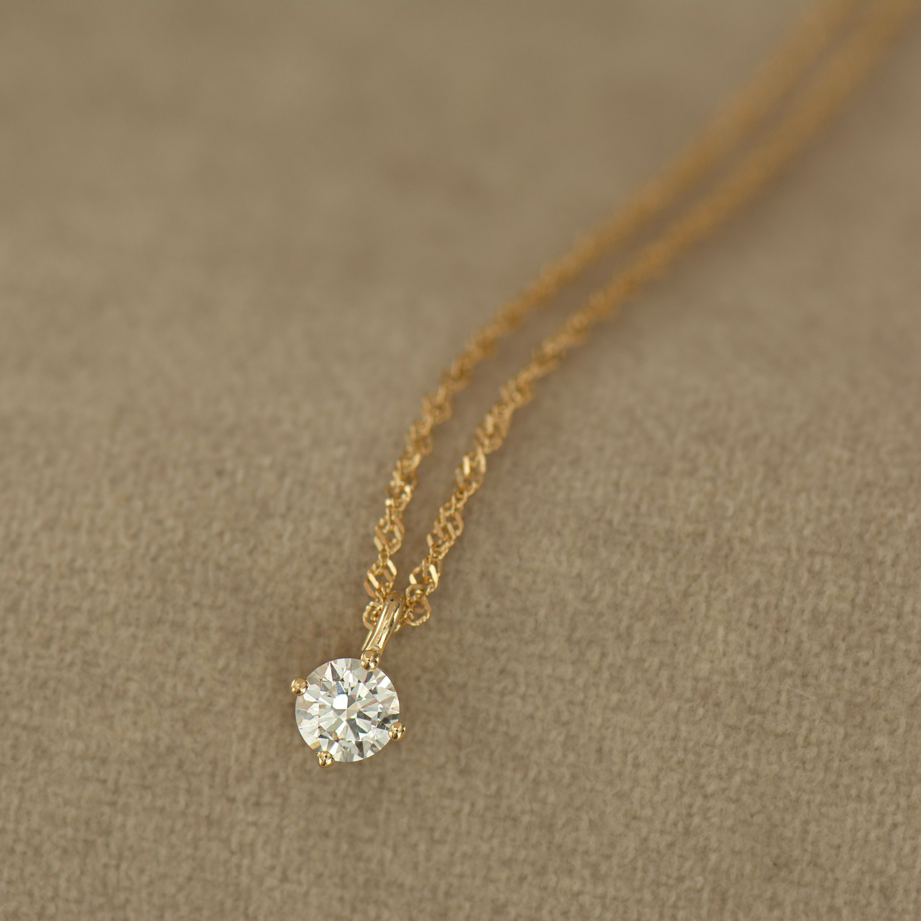 Solitaire Diamond Necklace
