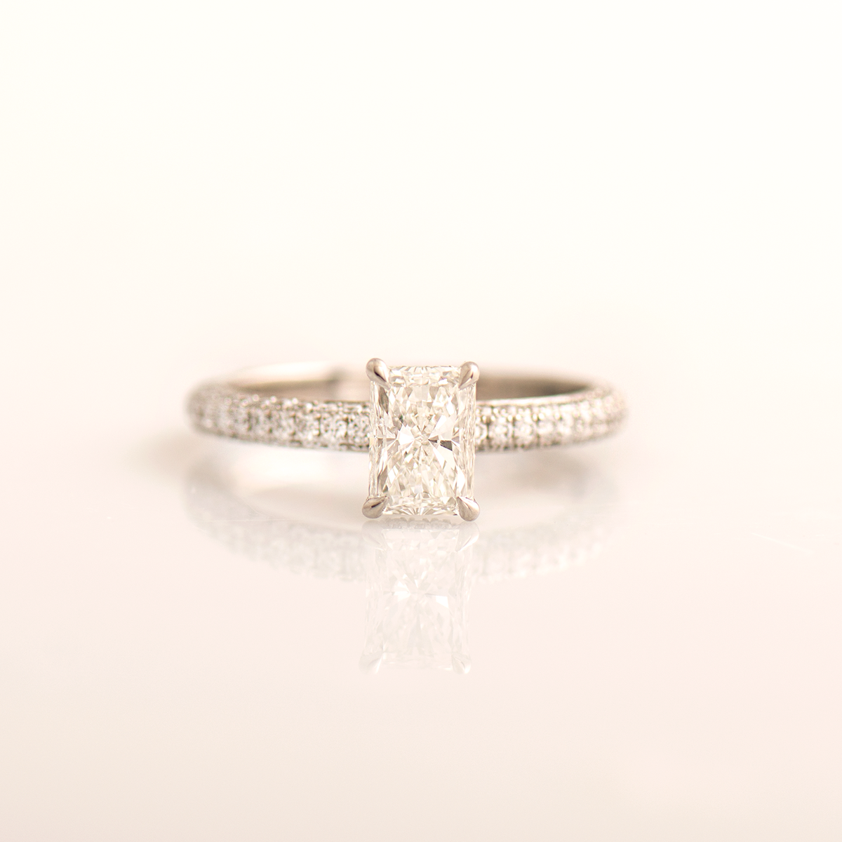 Radiant Engagement Ring