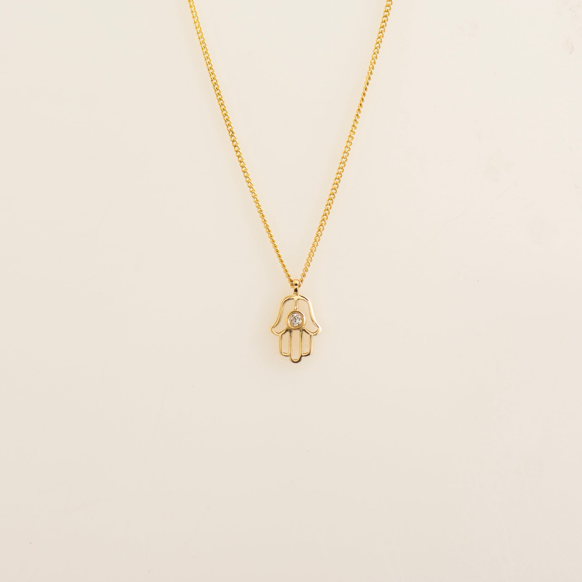 Hamsa Diamond Necklace