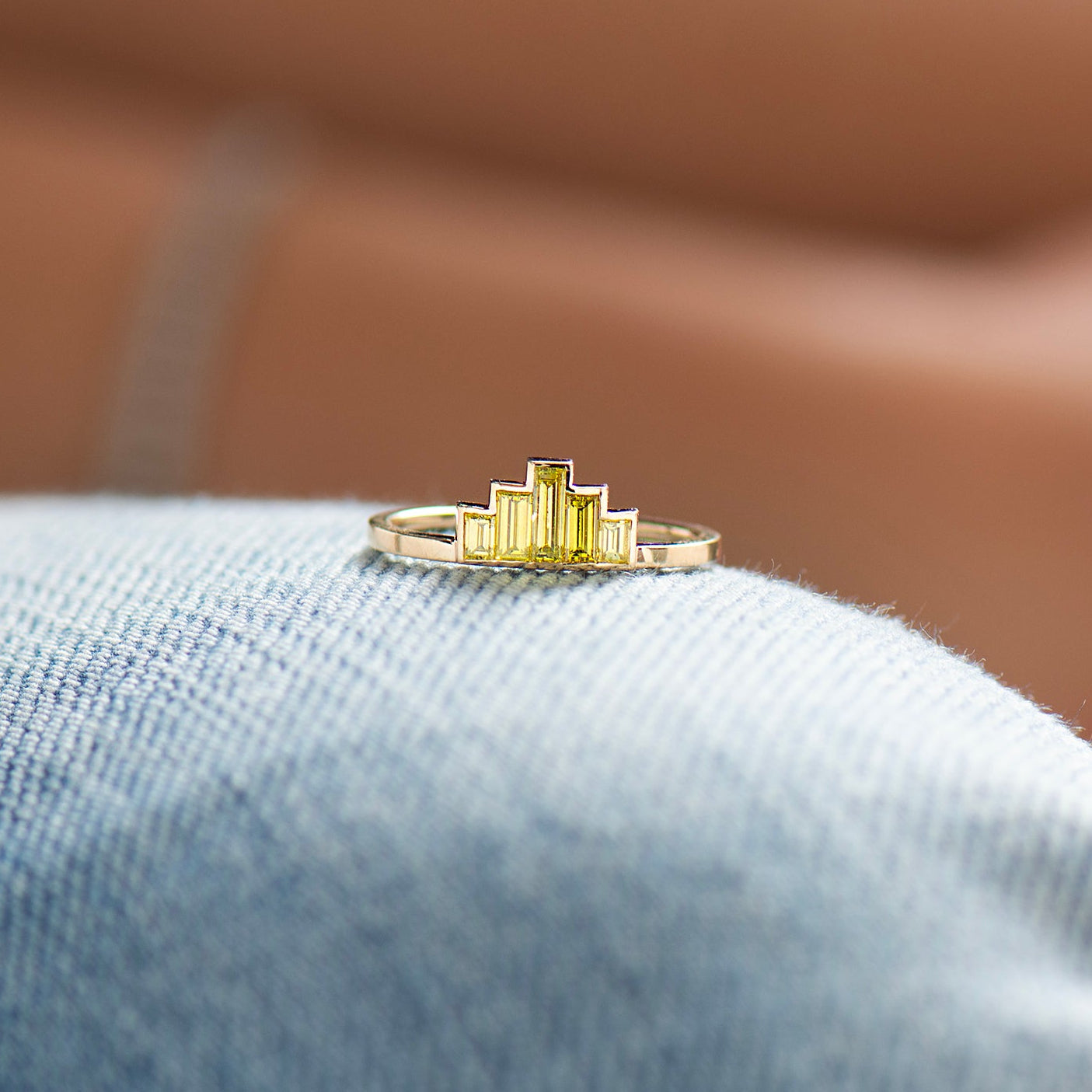 Art Deco Baguette Diamonds Ring
