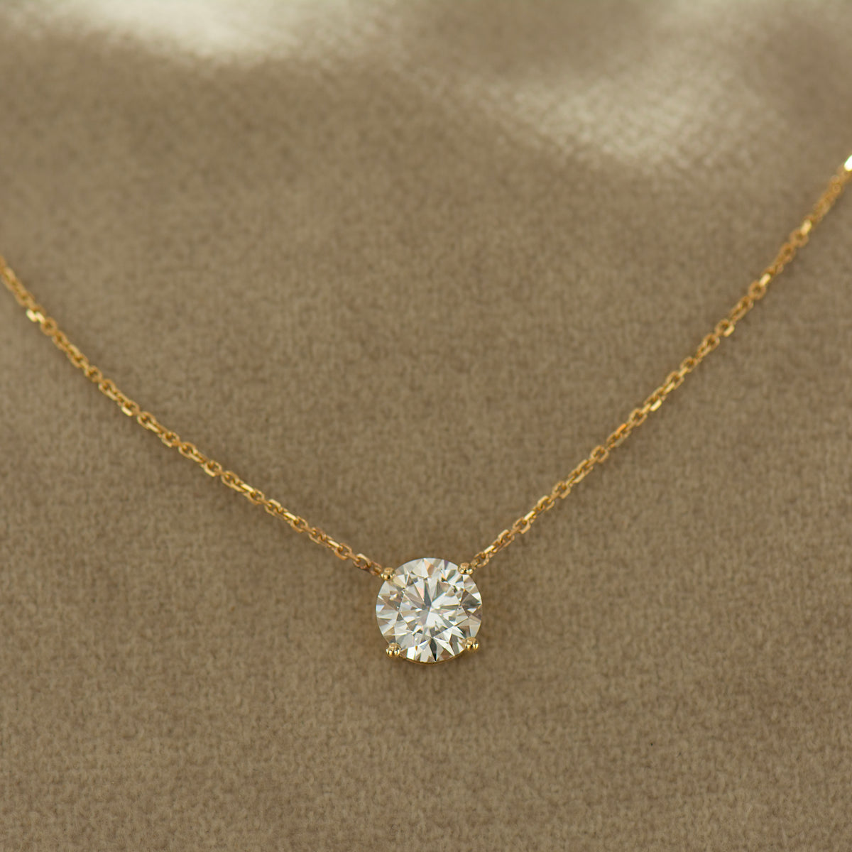 Floating Lab Diamond Necklace