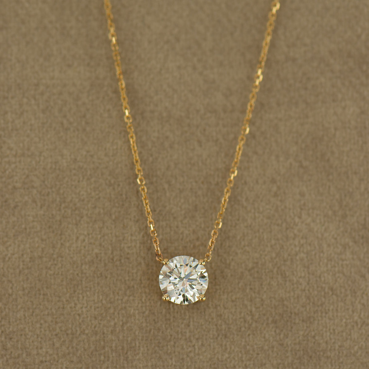 Floating Lab Diamond Necklace