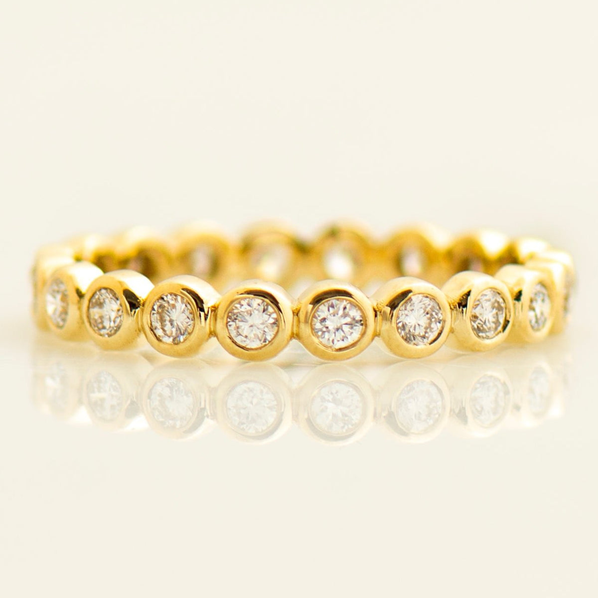 3 MM Eternity Bubble Diamonds Ring