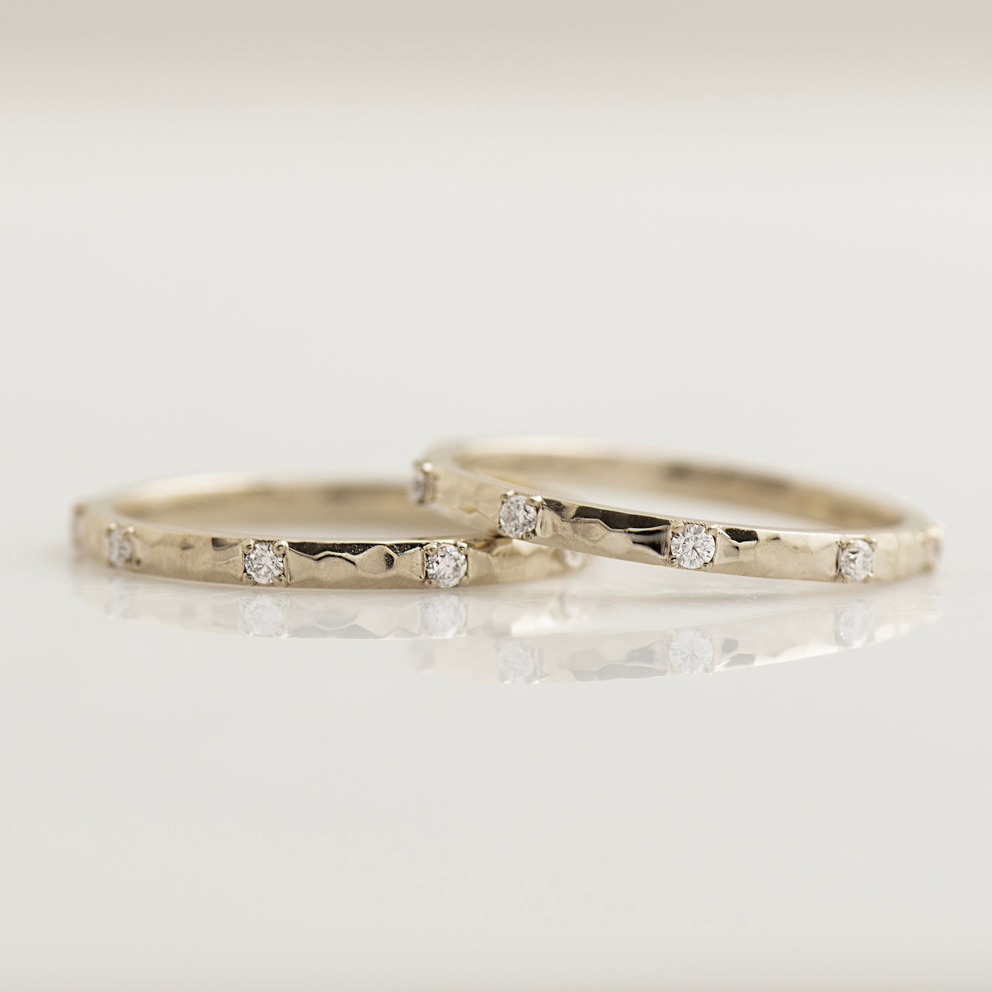 Eternity Hammered Textured Ring