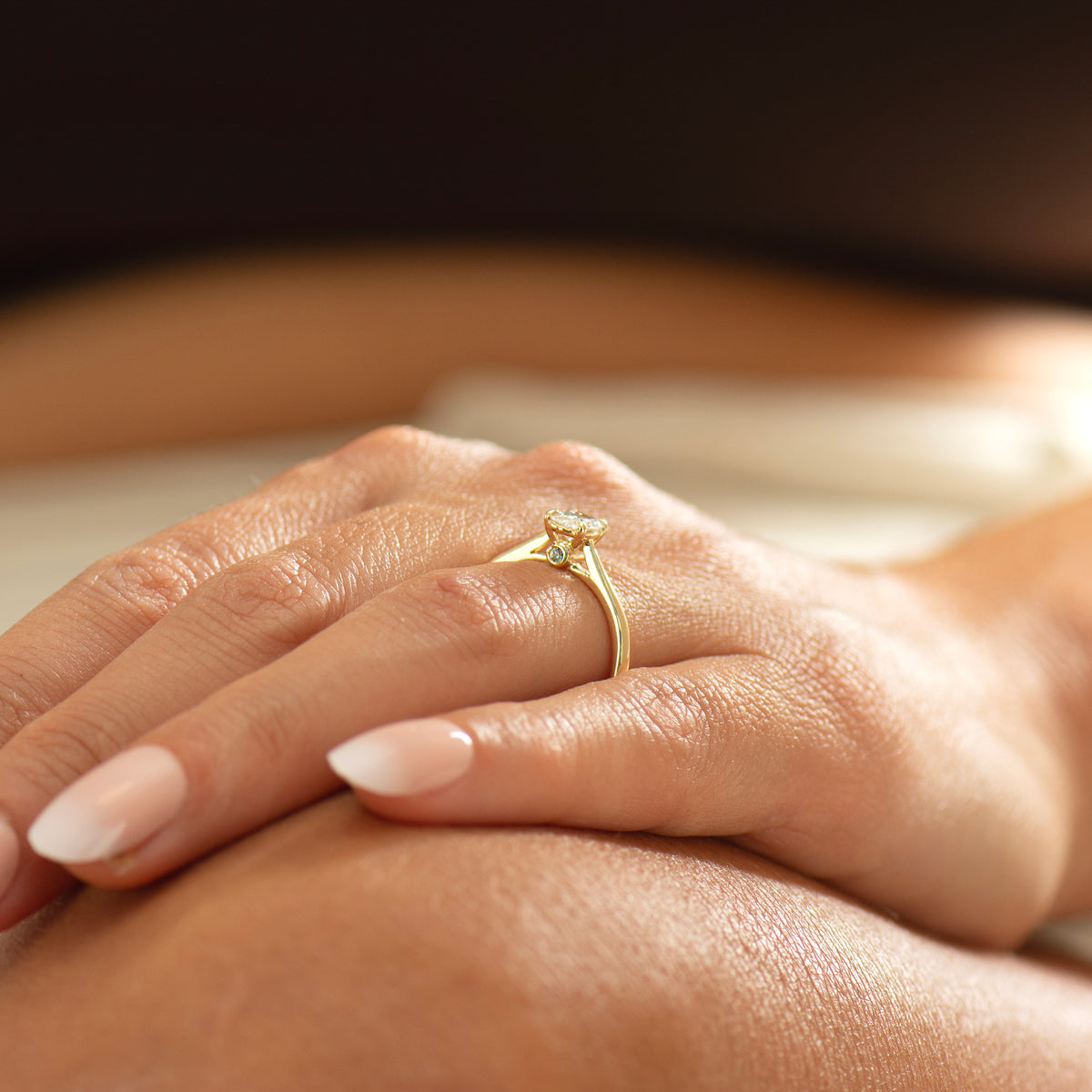 Secret Gemstone Solitaire Ring