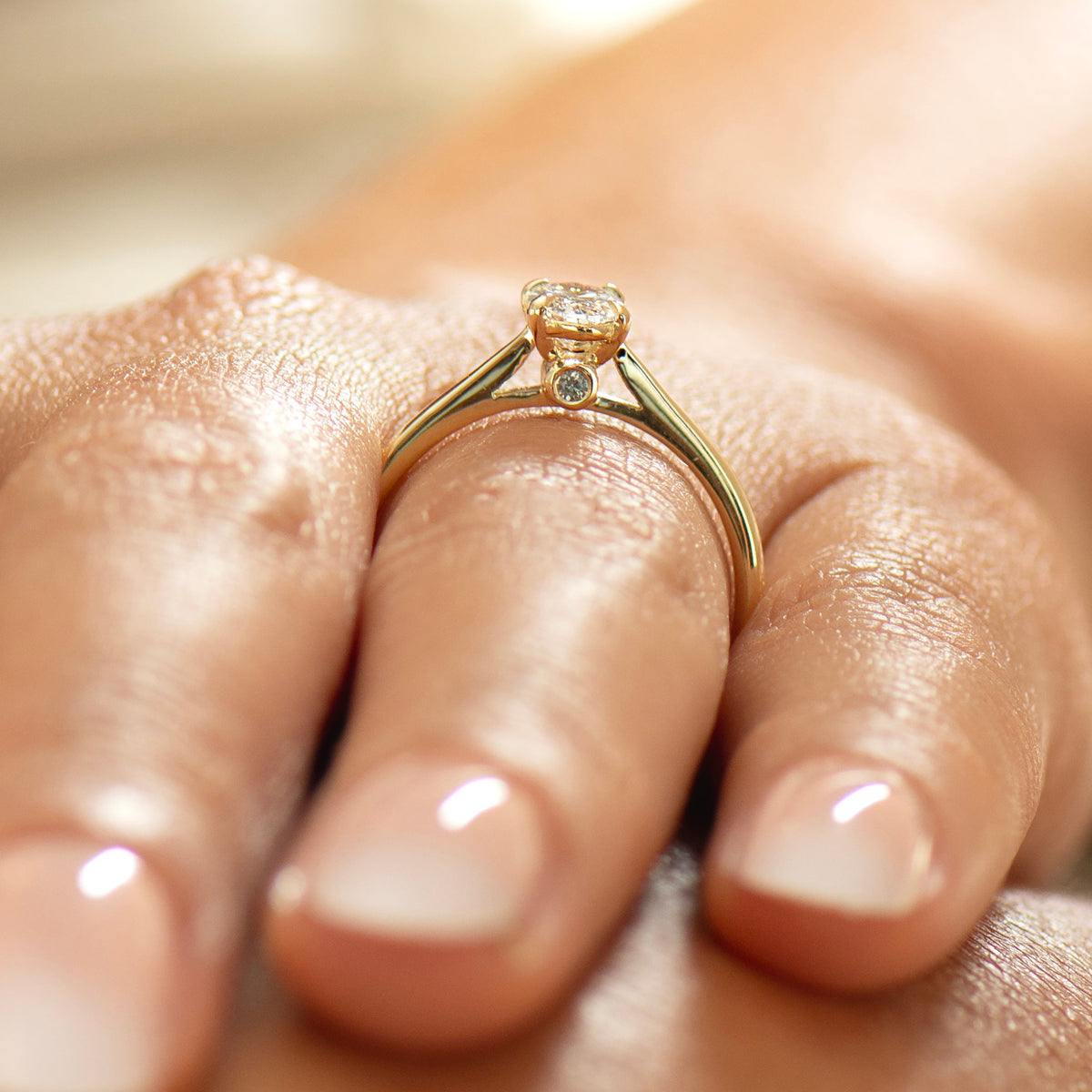 Secret Gemstone Solitaire Ring