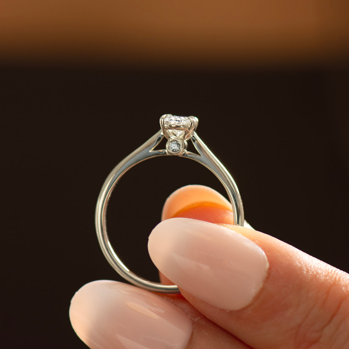 Secret Gemstone Solitaire Ring
