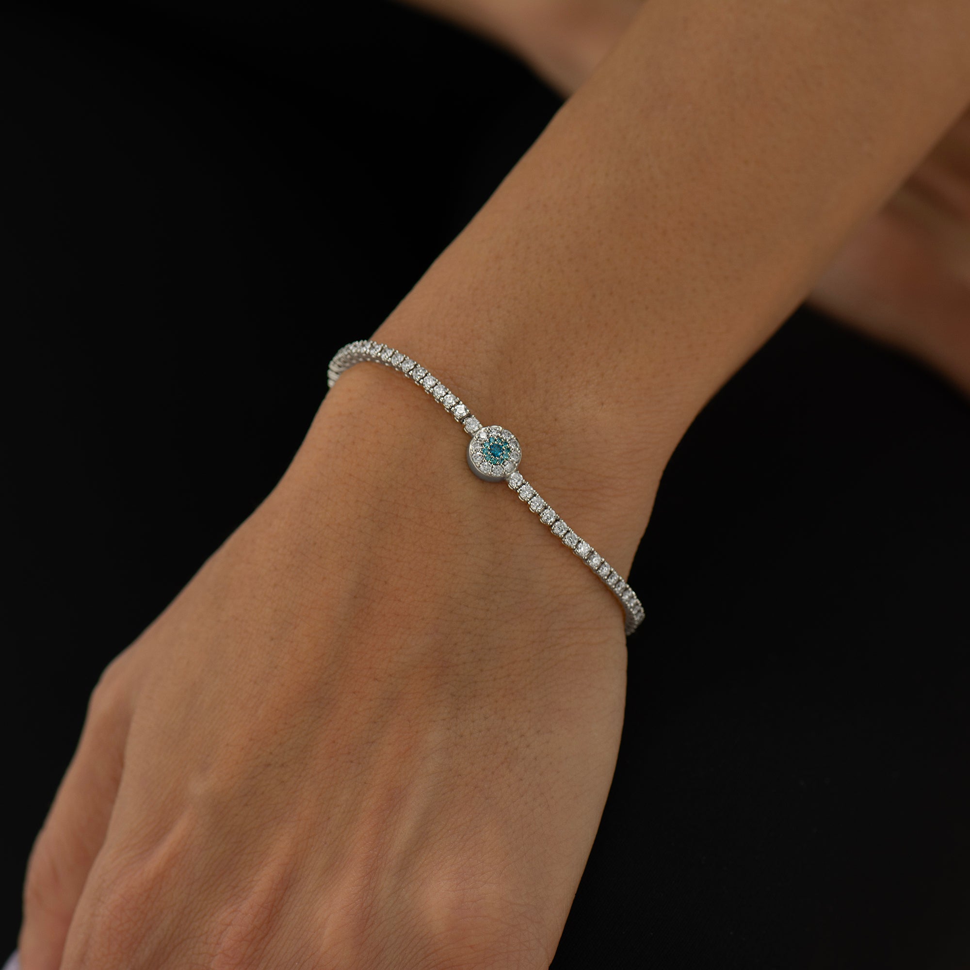 Evil Eye Tennis Bracelet