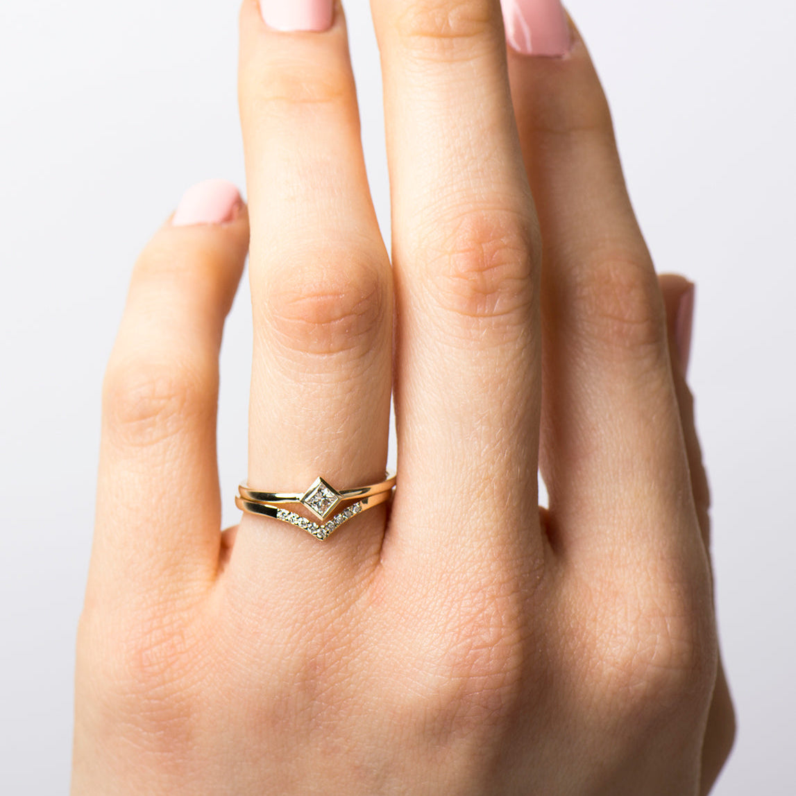 Solitaire Princess Diamond Set